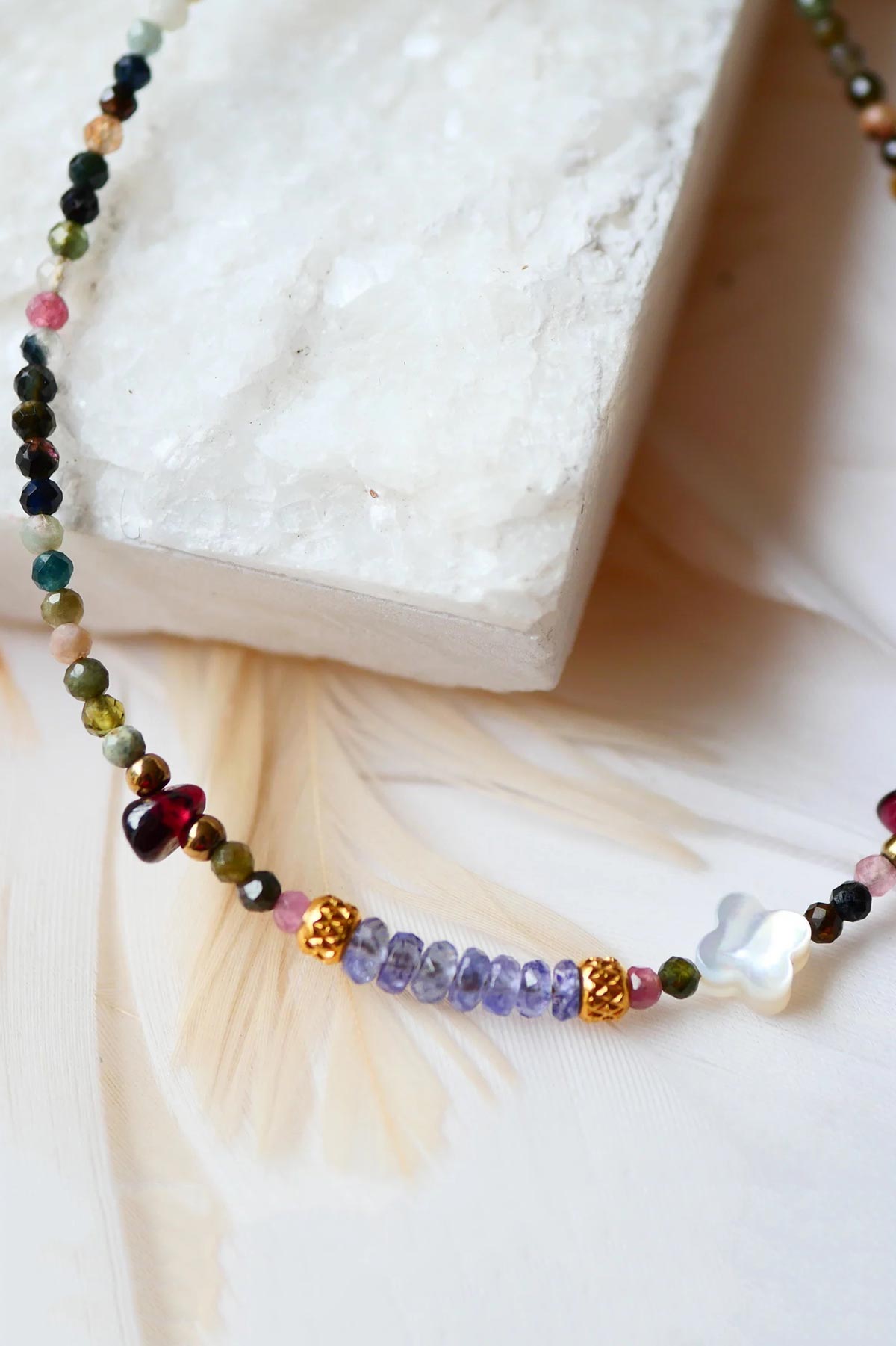 Ginandger Advitiya Bracelet Tourmaline & Garnet