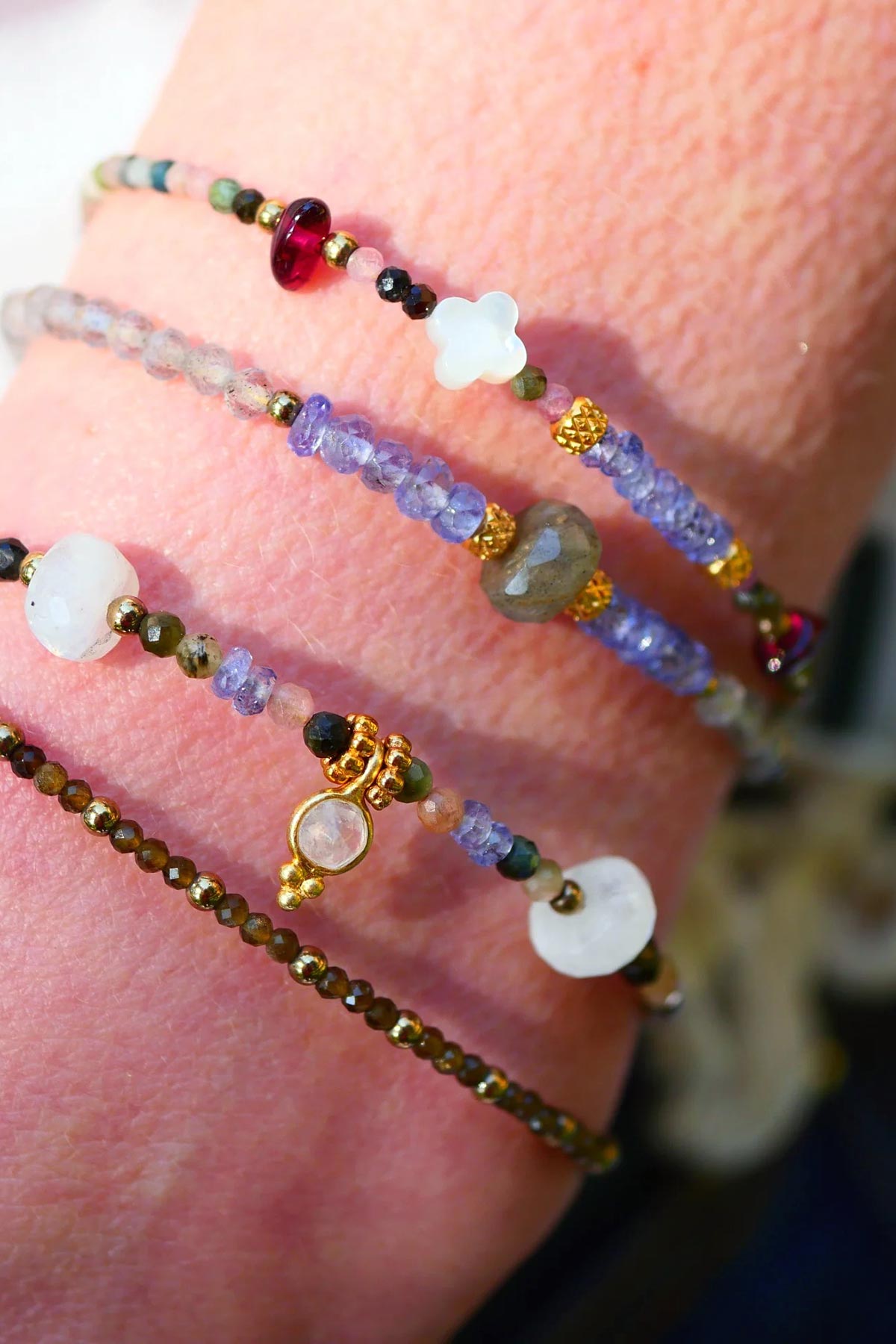 Ginandger Advitiya Bracelet Tourmaline & Garnet