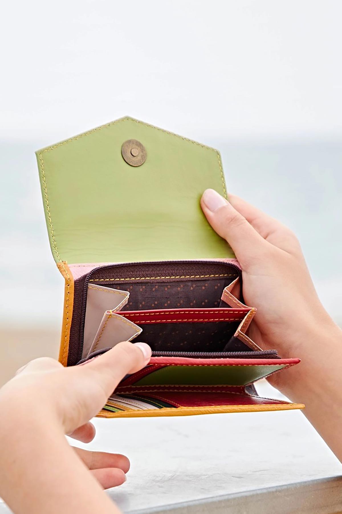 Paper High Ananya Multicoloured Recycled Leather Purse