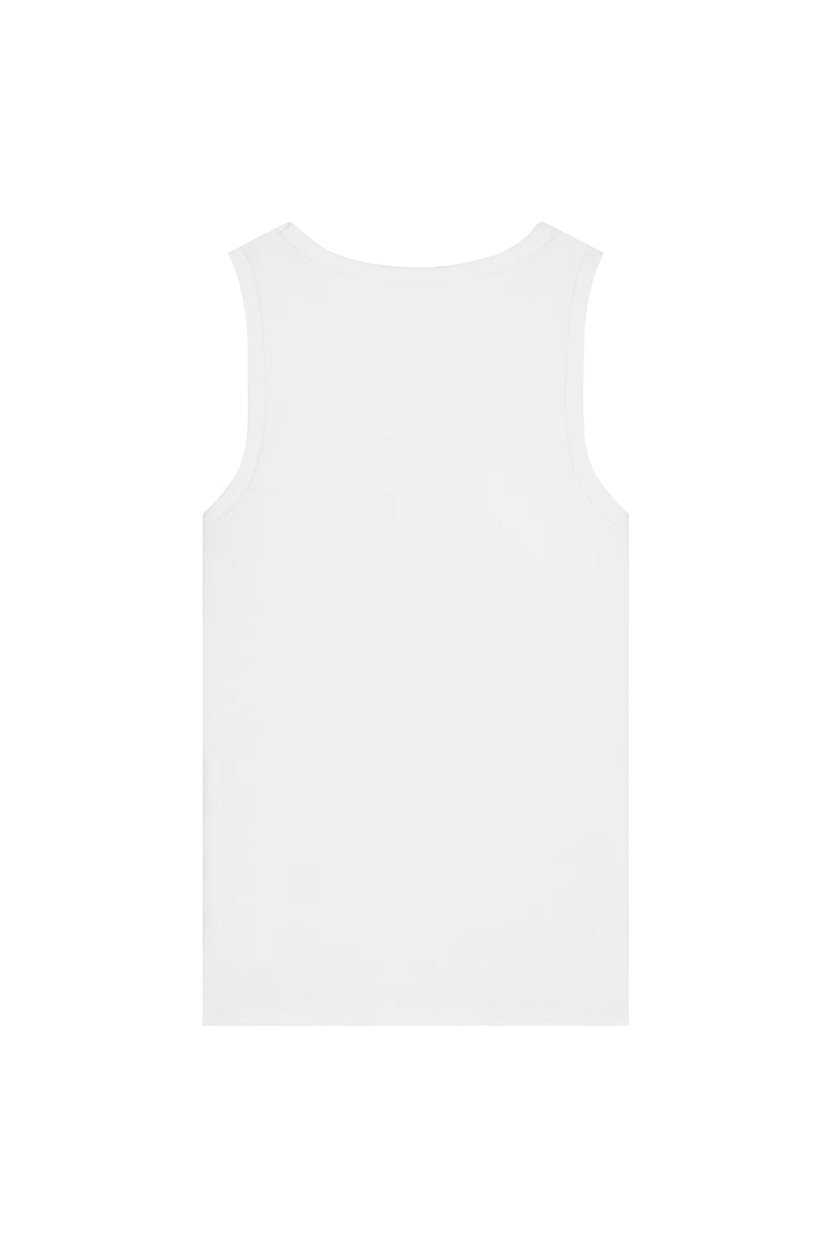 Mia Strada London Ava Organic Fitted Tank Top In White
