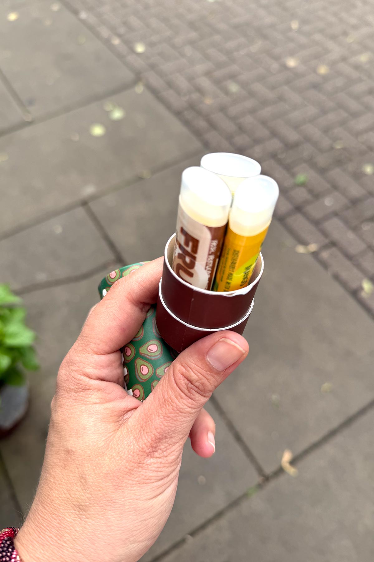 Fruu Cosmetics Avocado Coconut & Mango Lip Balm Trio Set