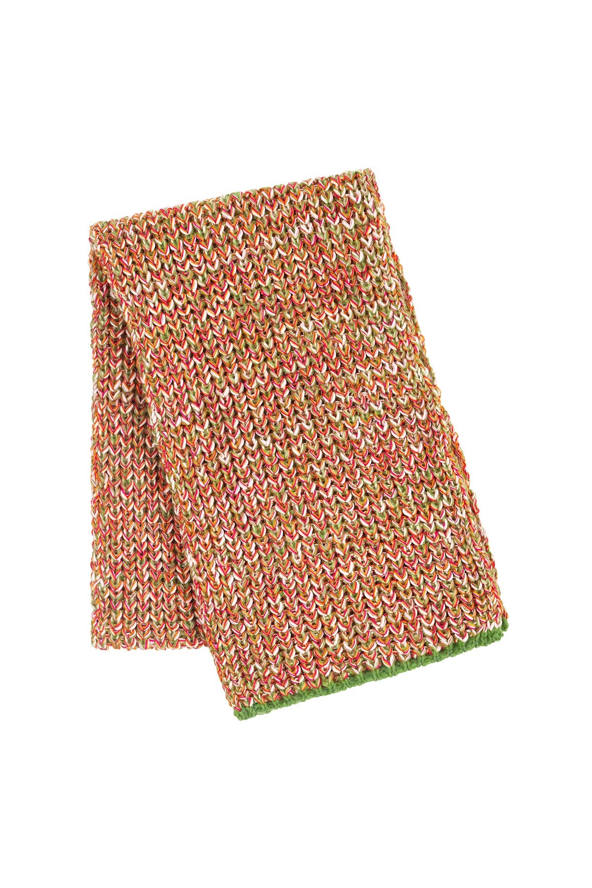 Cara & The Sky Florence Twist Oversized Chunky Knitted Scarf In Olive