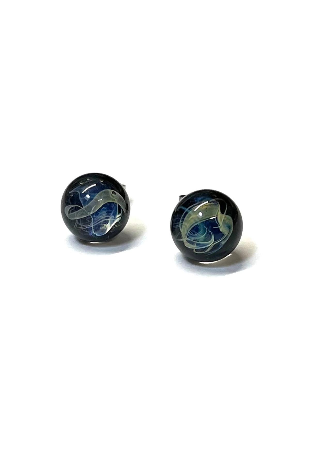 Helen Chalmers Centaurus Celestial Handmade Glass Stud Earrings