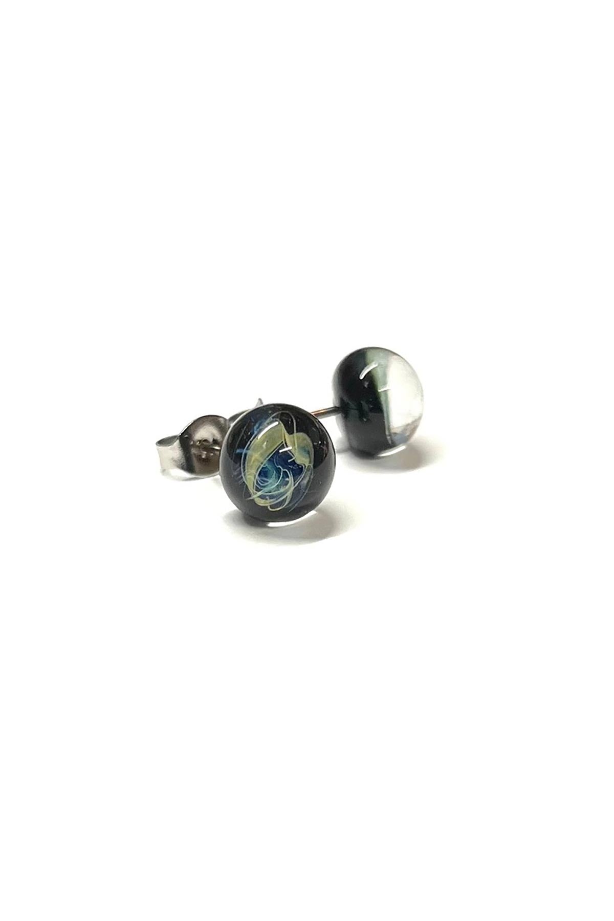Helen Chalmers Centaurus Celestial Handmade Glass Stud Earrings