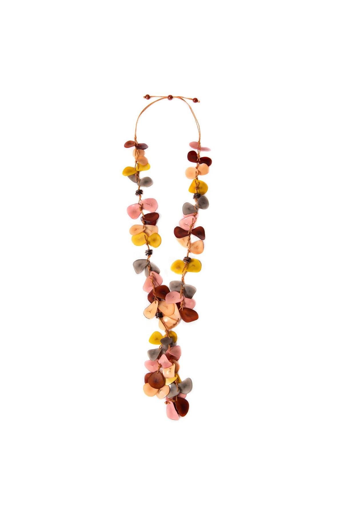 Tagua By Soraya Cedeño Chelsea Organic Tagua Necklace In Yellow & Pink