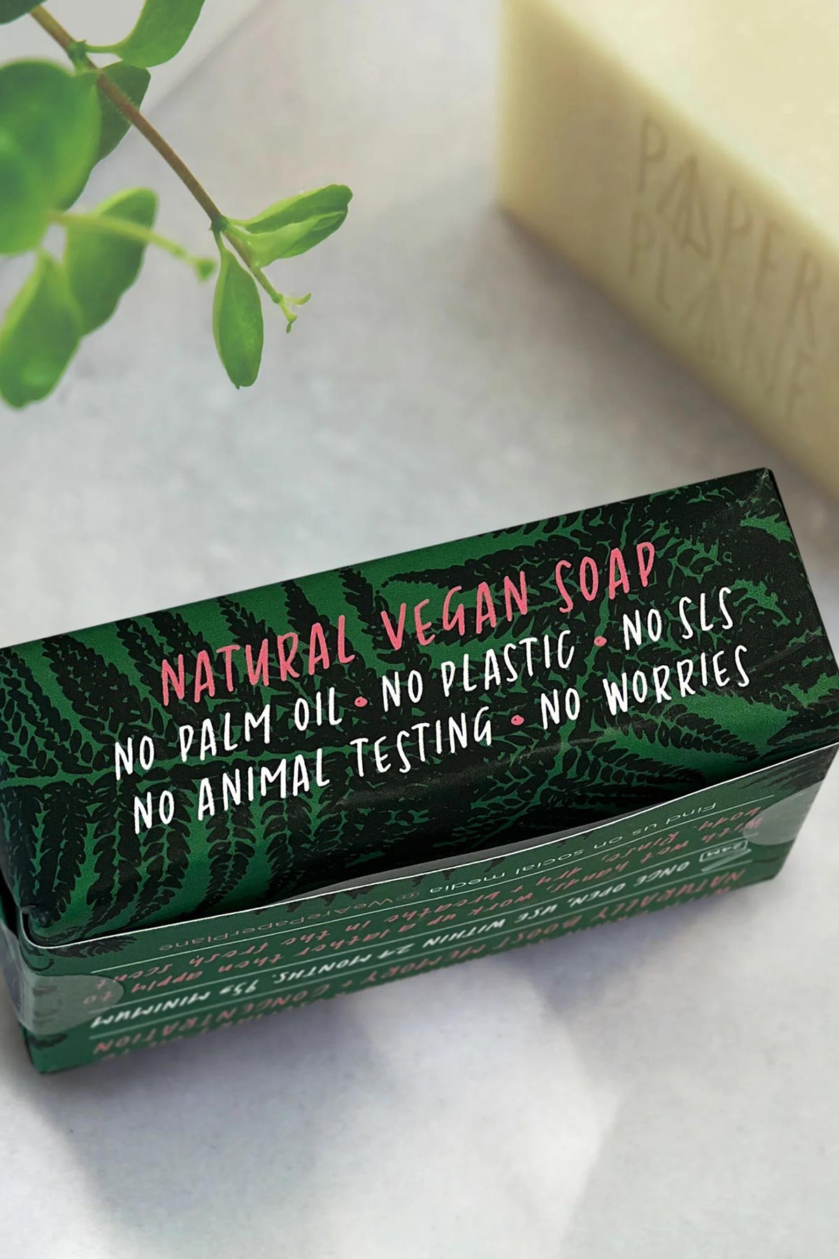 Paper Plane Focus Bar 100% Natural Vegan Rosemary Soap