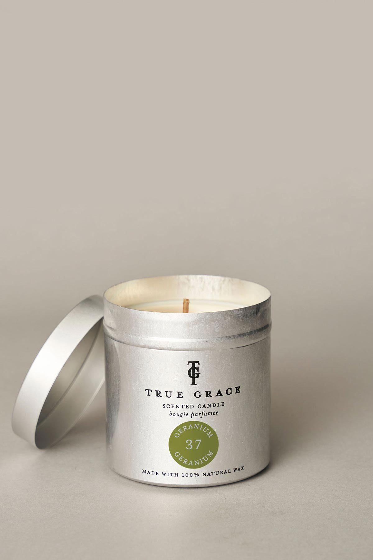 True Grace Geranium Tin Candle