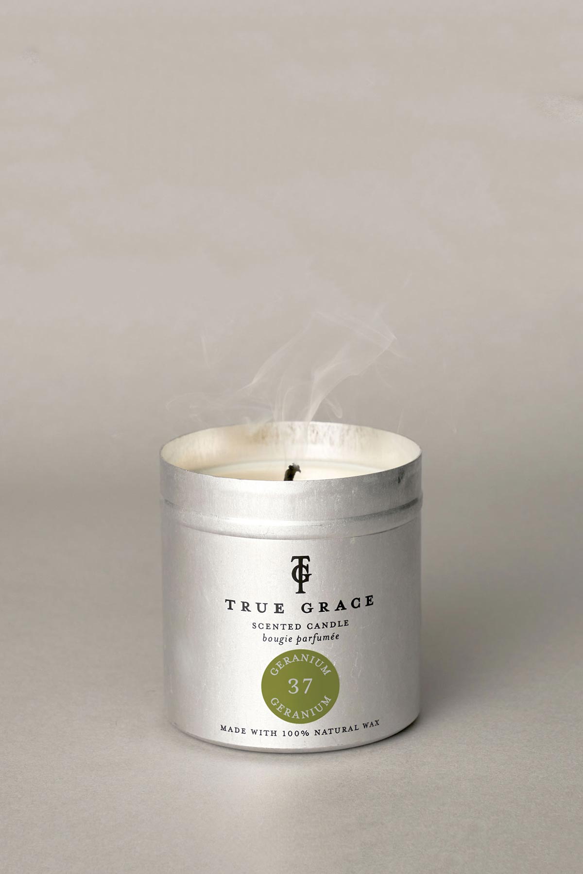 True Grace Geranium Tin Candle