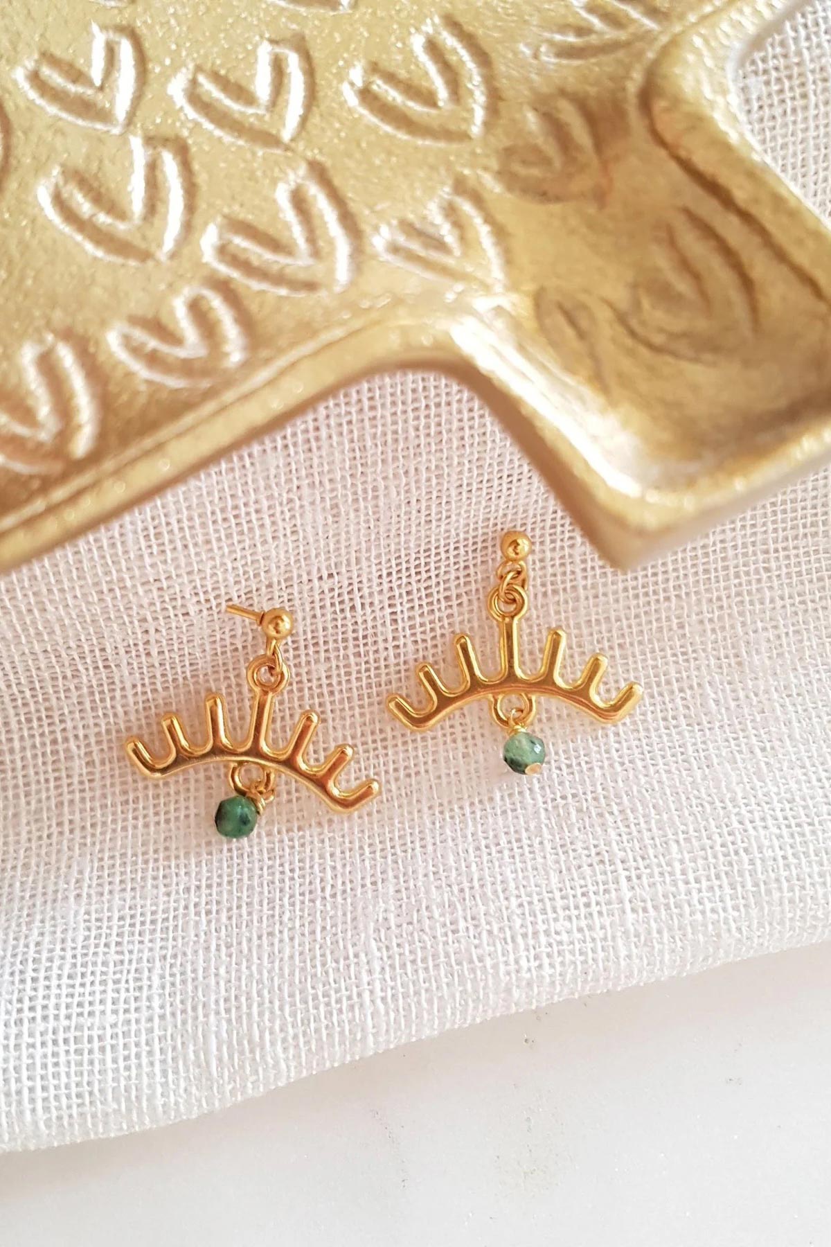 Ginandger Dipa Ruby Zoisite Earrings