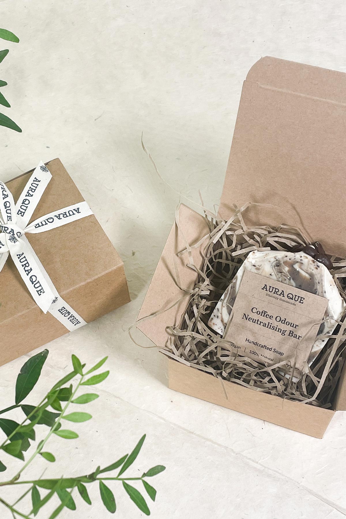 Auraque Handcrafted Coffee Deep Cleansing Scrub Soap Bar