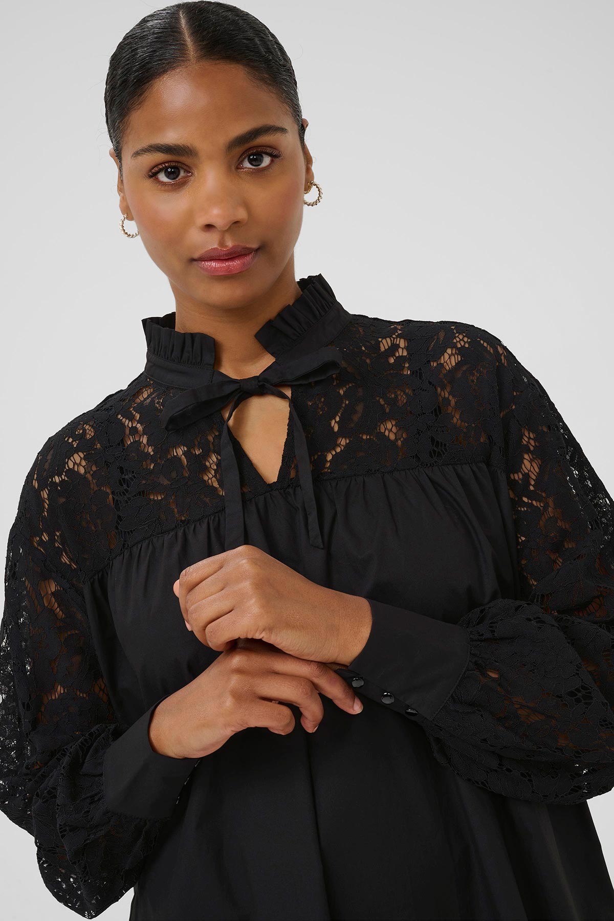Kaffe KAcynthia Cotton Dress In Black