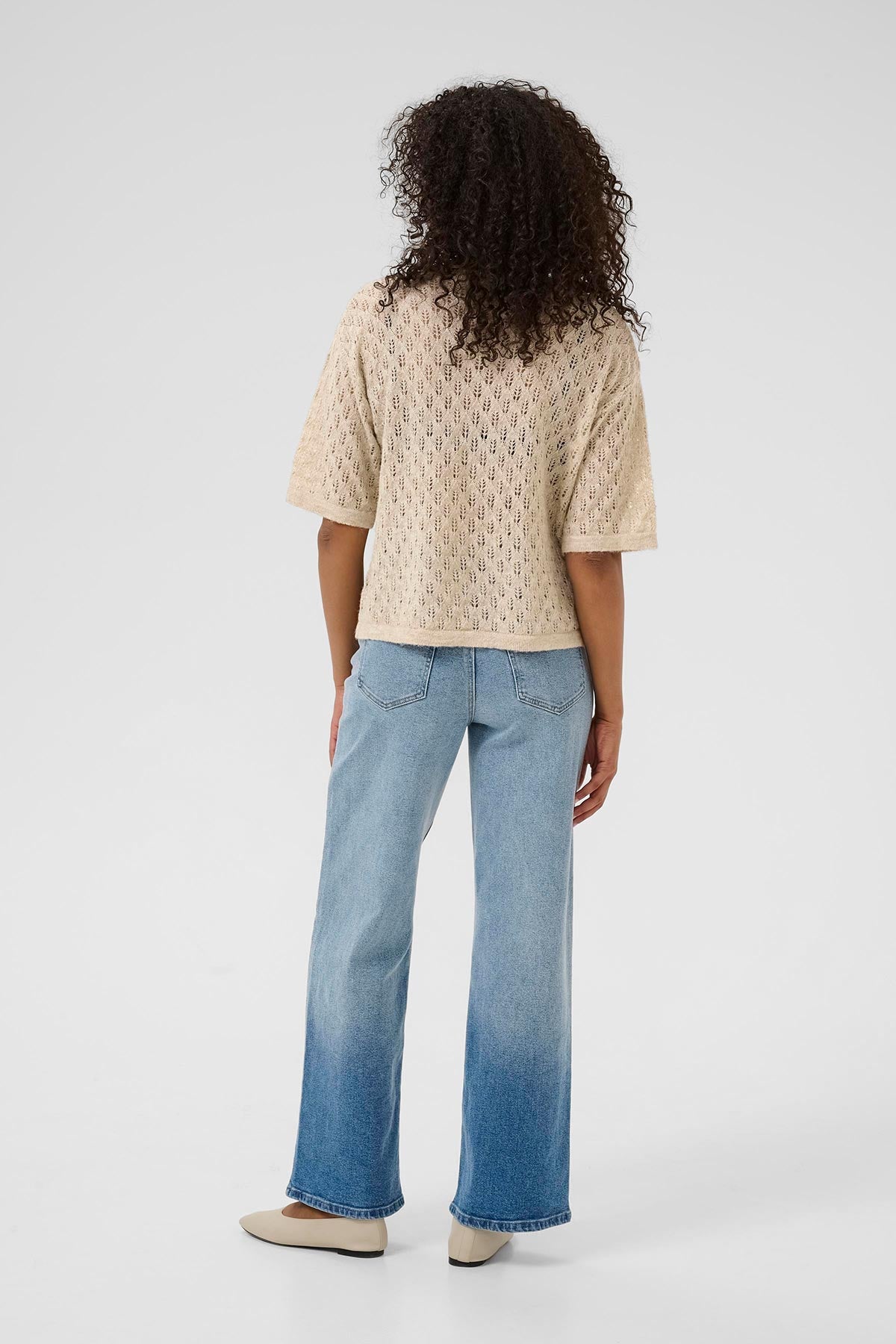 Kaffe KAlourine Pullover In Feather Gray Melange