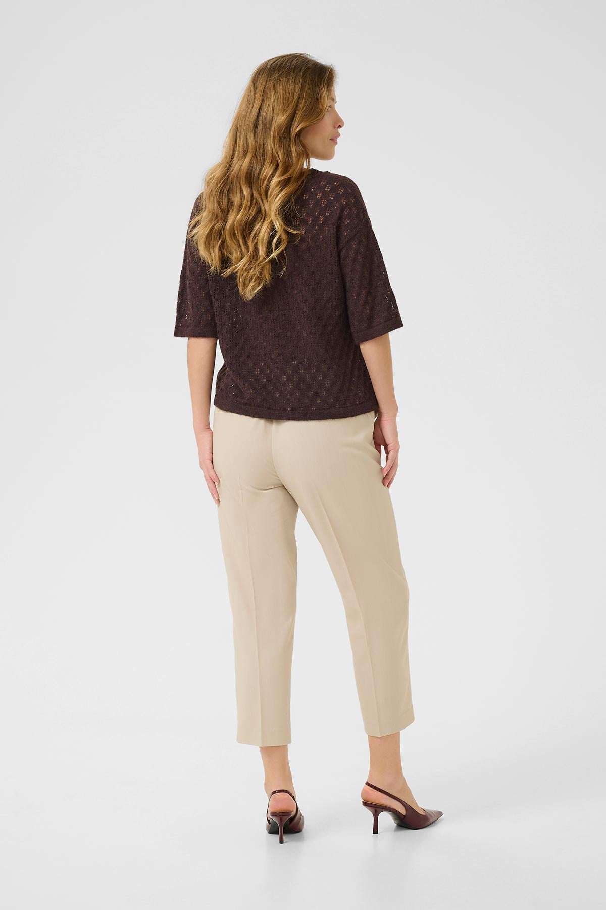 Kaffe KAlourine Pullover In Fudge Melange