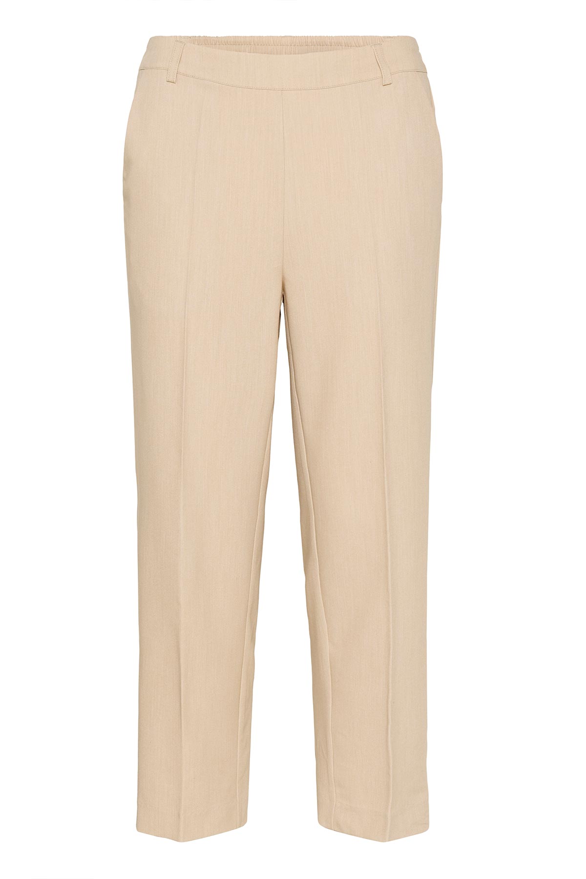 Kaffe KAsakura Trousers In Feather Gray Melange