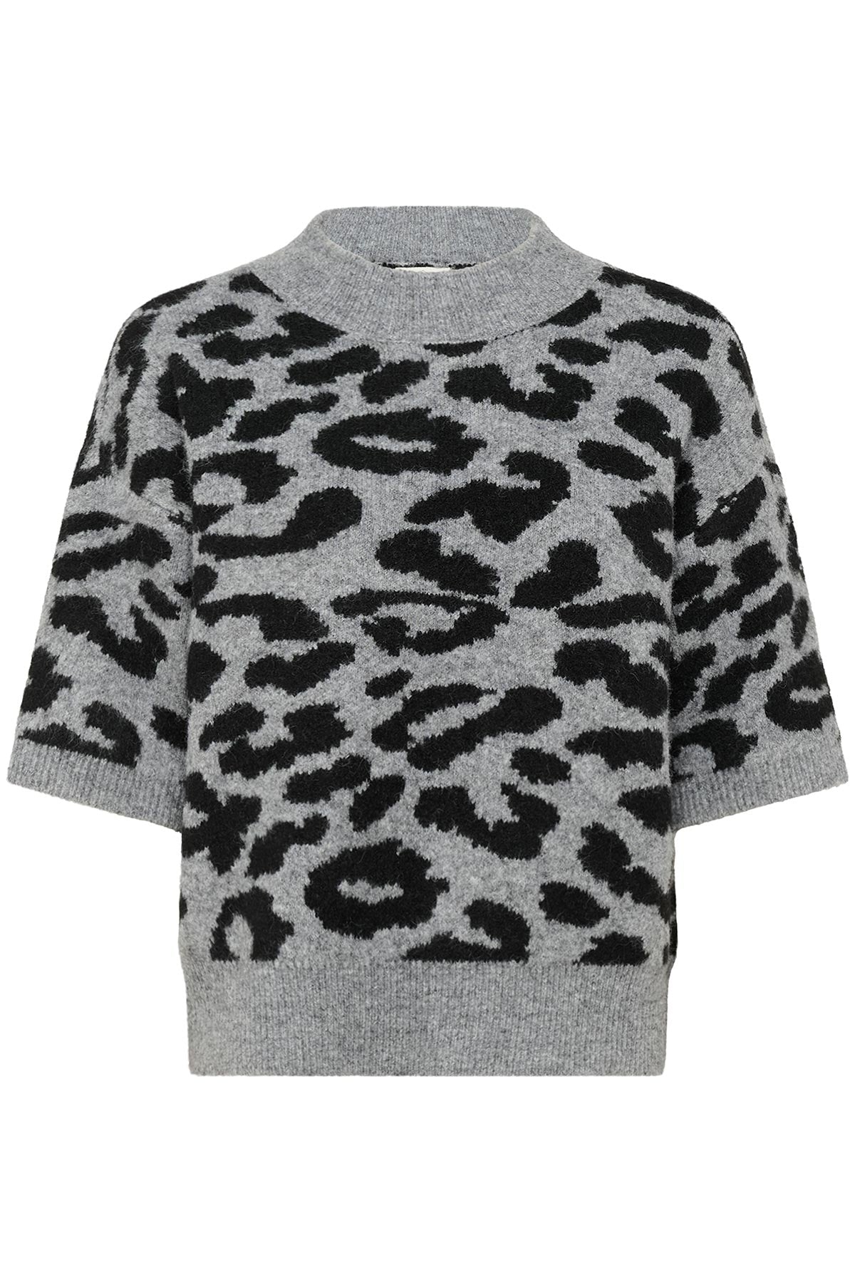 Kaffe KAsandra Pullover In Black Leopard