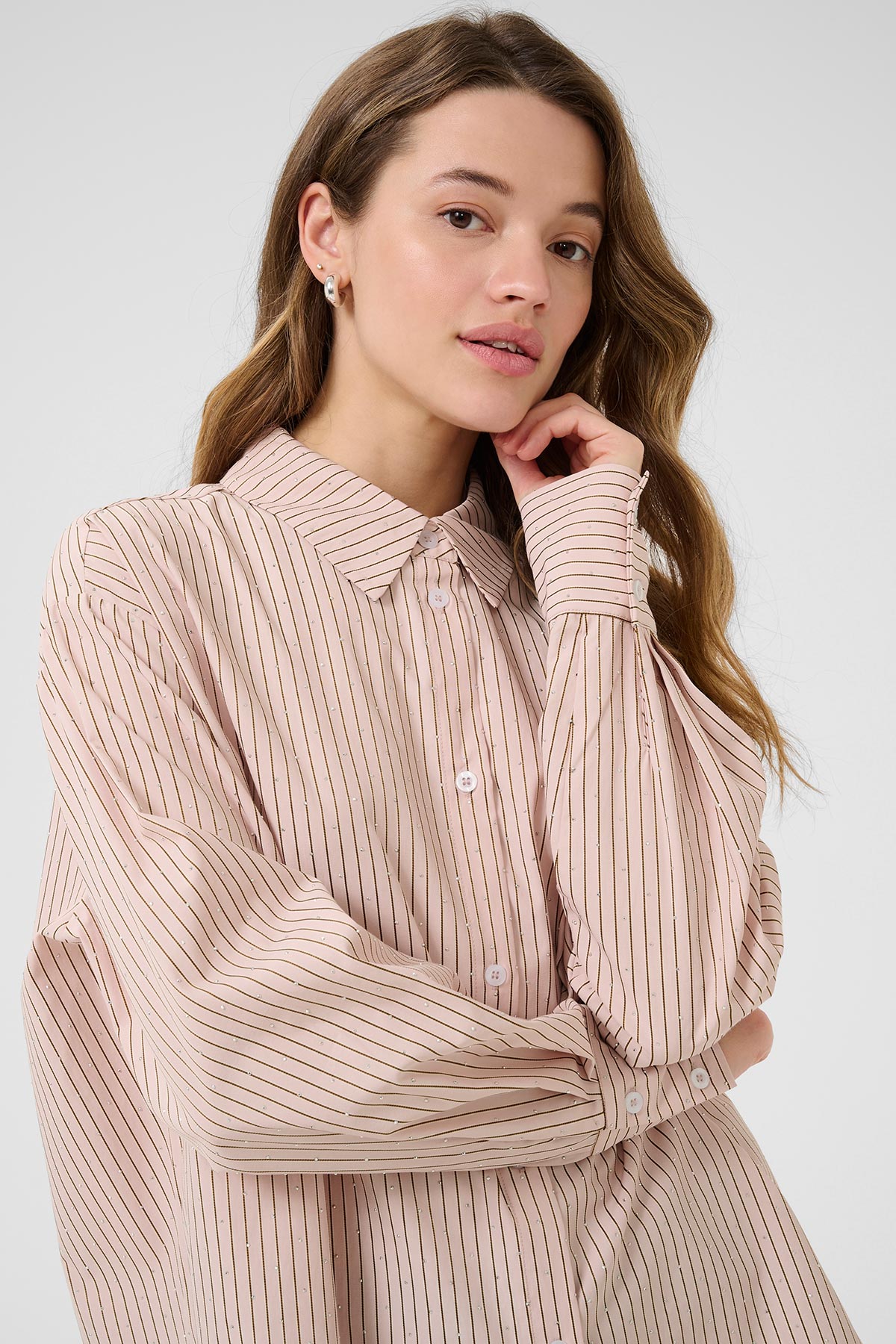 Kaffe KAvictoria Shirt In Lotus Stripe