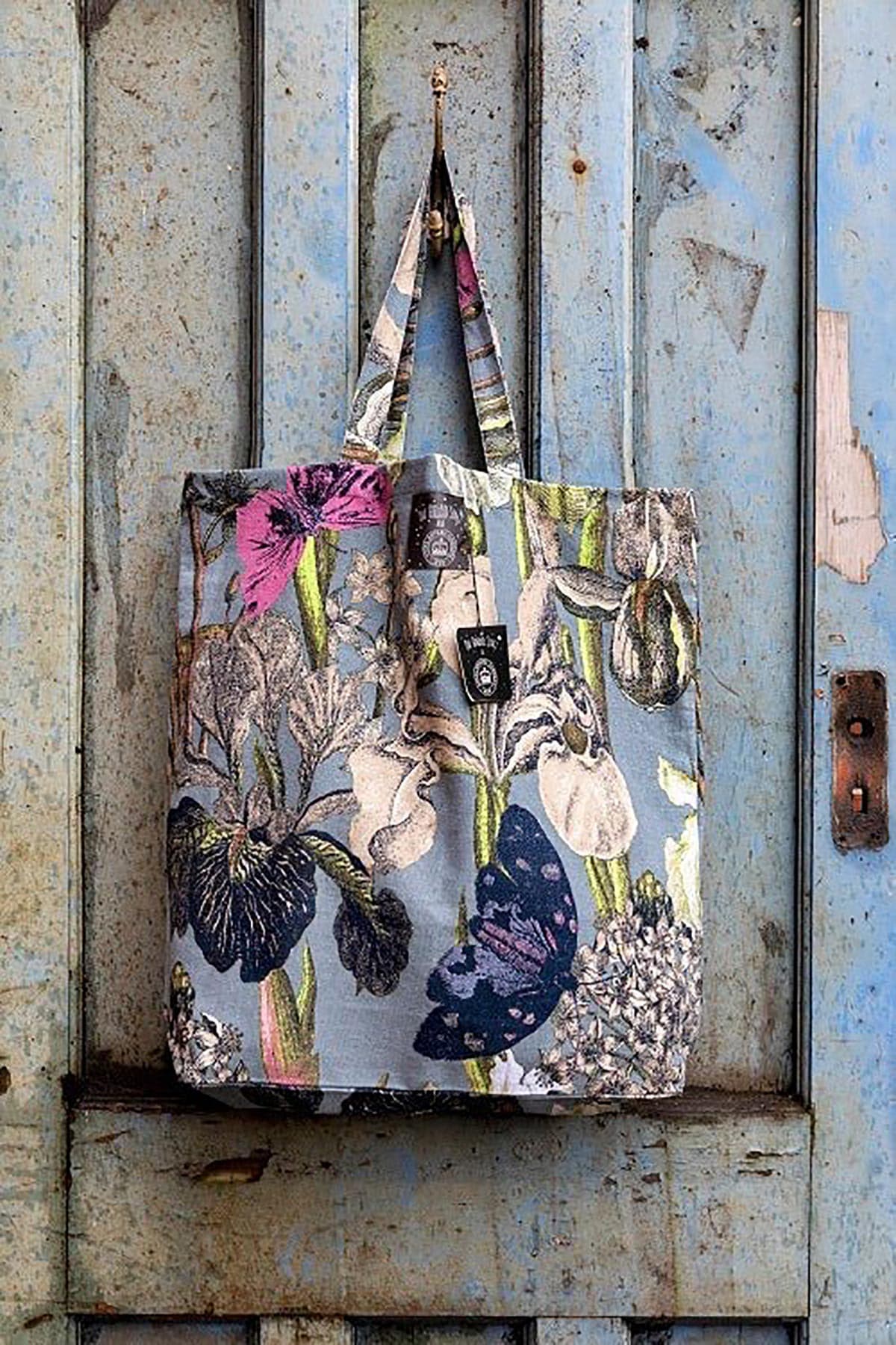 One Hundred Stars KEW Iris Grey Canvas Bag