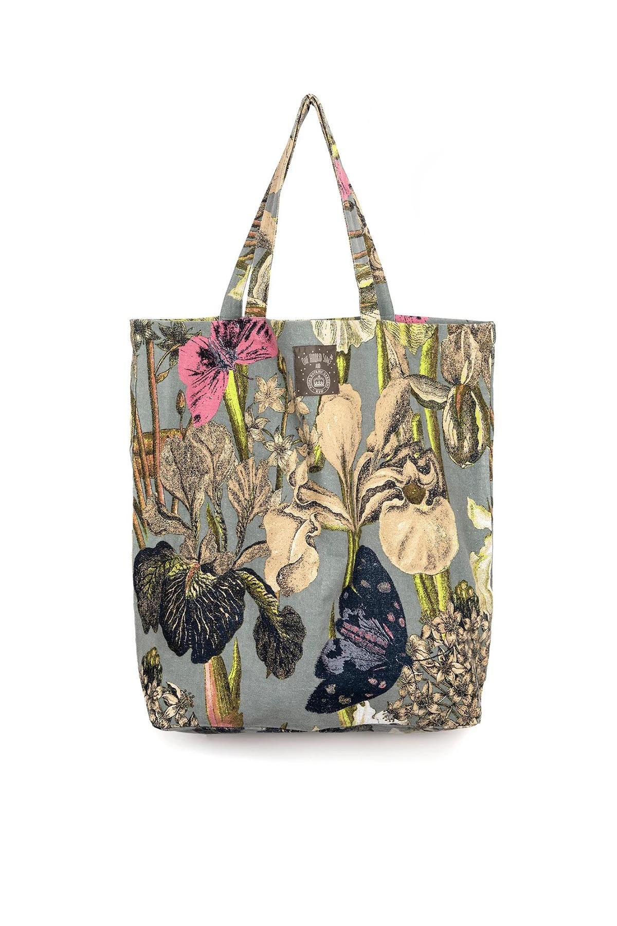 One Hundred Stars KEW Iris Grey Canvas Bag