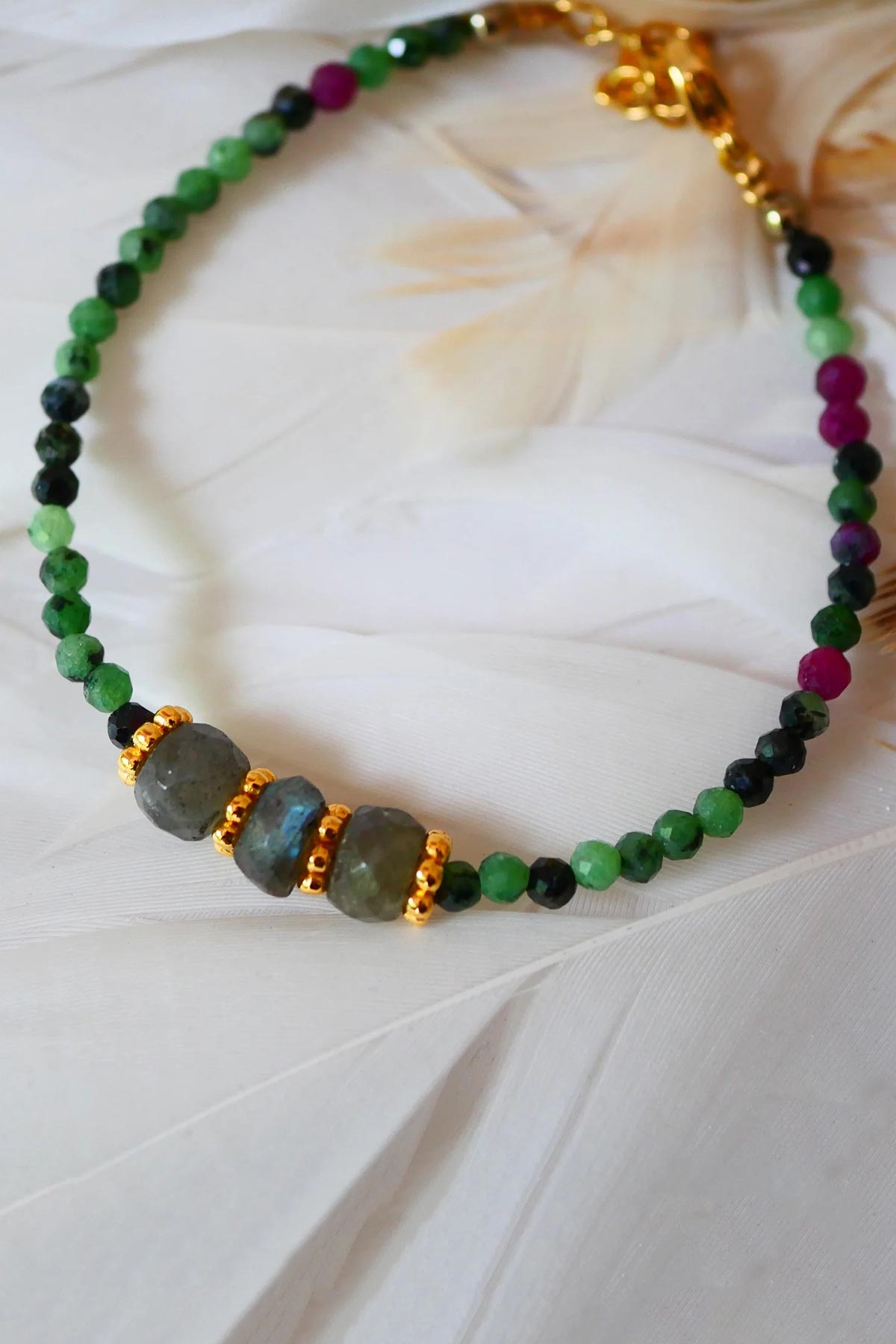 Ginandger Kamala Bracelet Ruby Zoisite