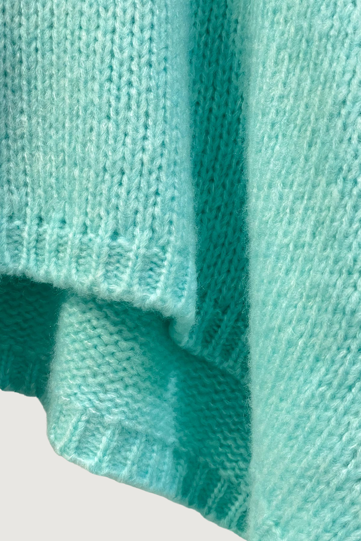 Mia Strada Candy Floss Oversized Knitted Jumper In Mint Green