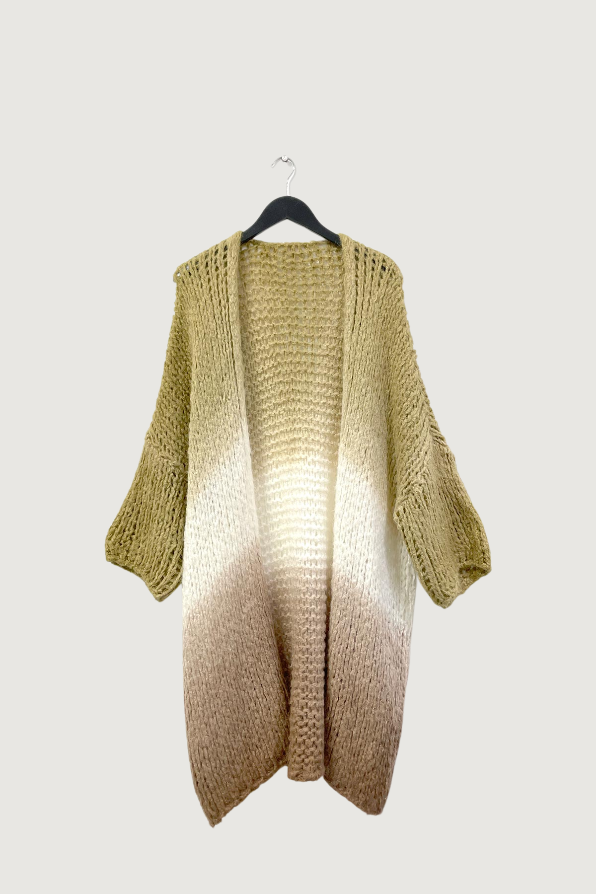 Mia Strada Dip Dye Oversized Chunky Mohair-blend Cardigan