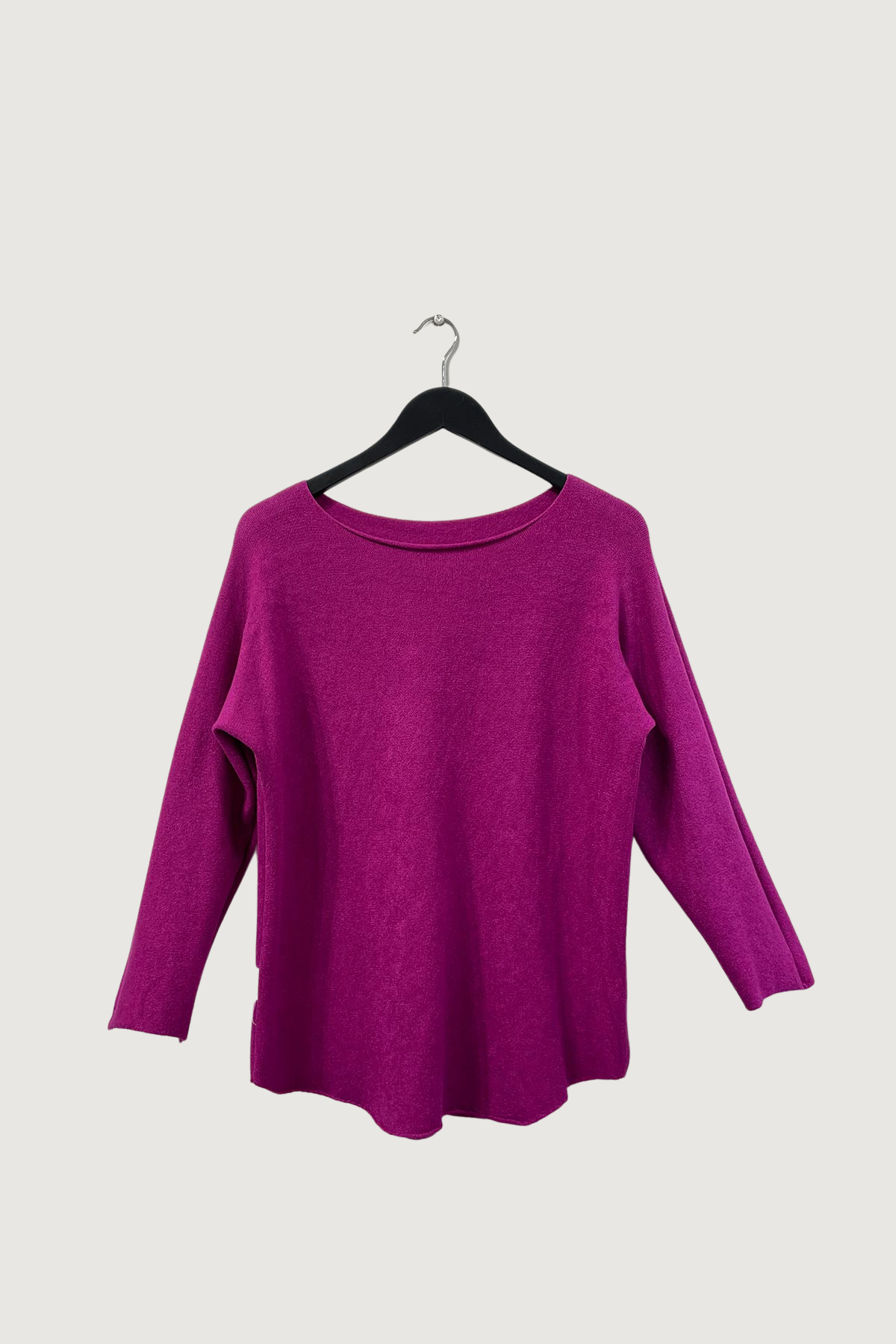 Mia Strada Gold Spots Seamless Softknit Jumper In Berry