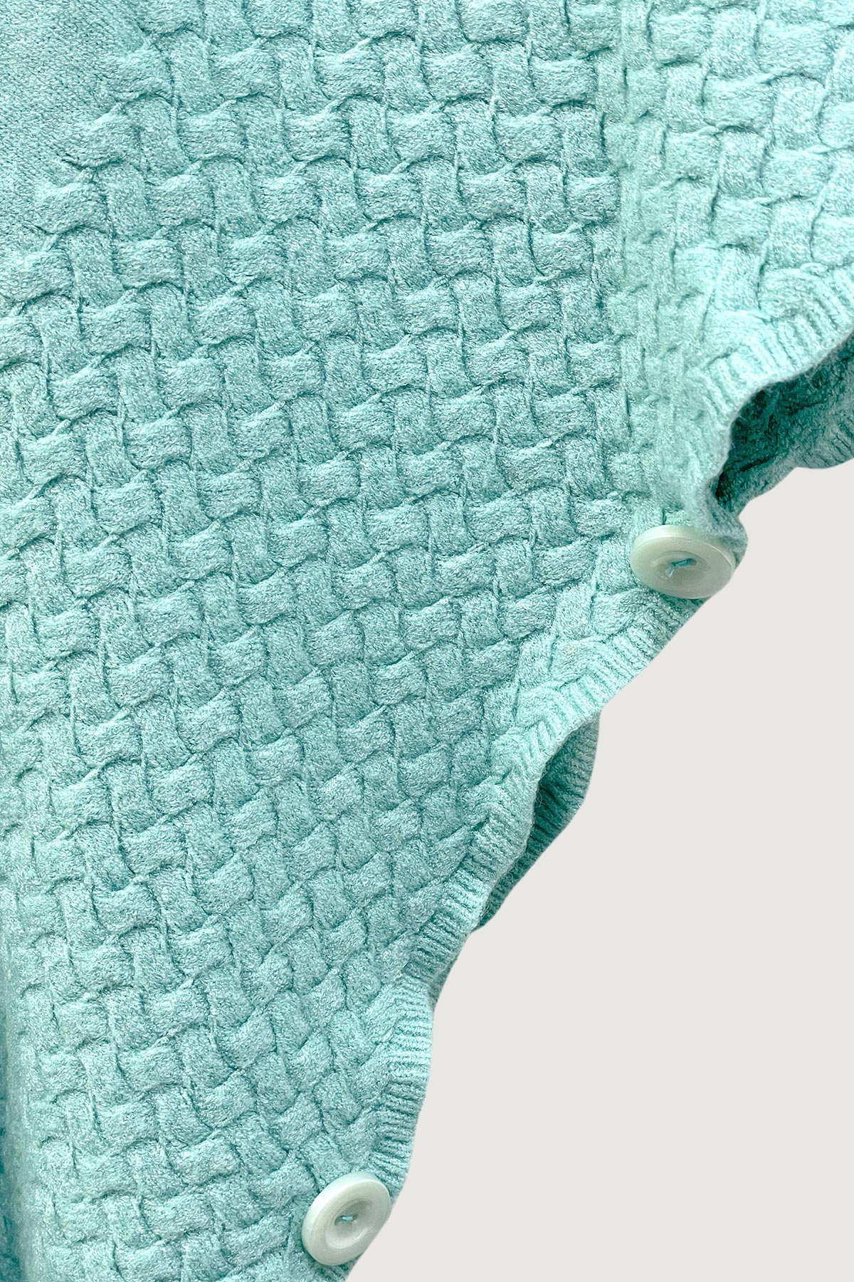 Mia Strada Super Soft Knitted Cowl Neck Poncho in Turquoise