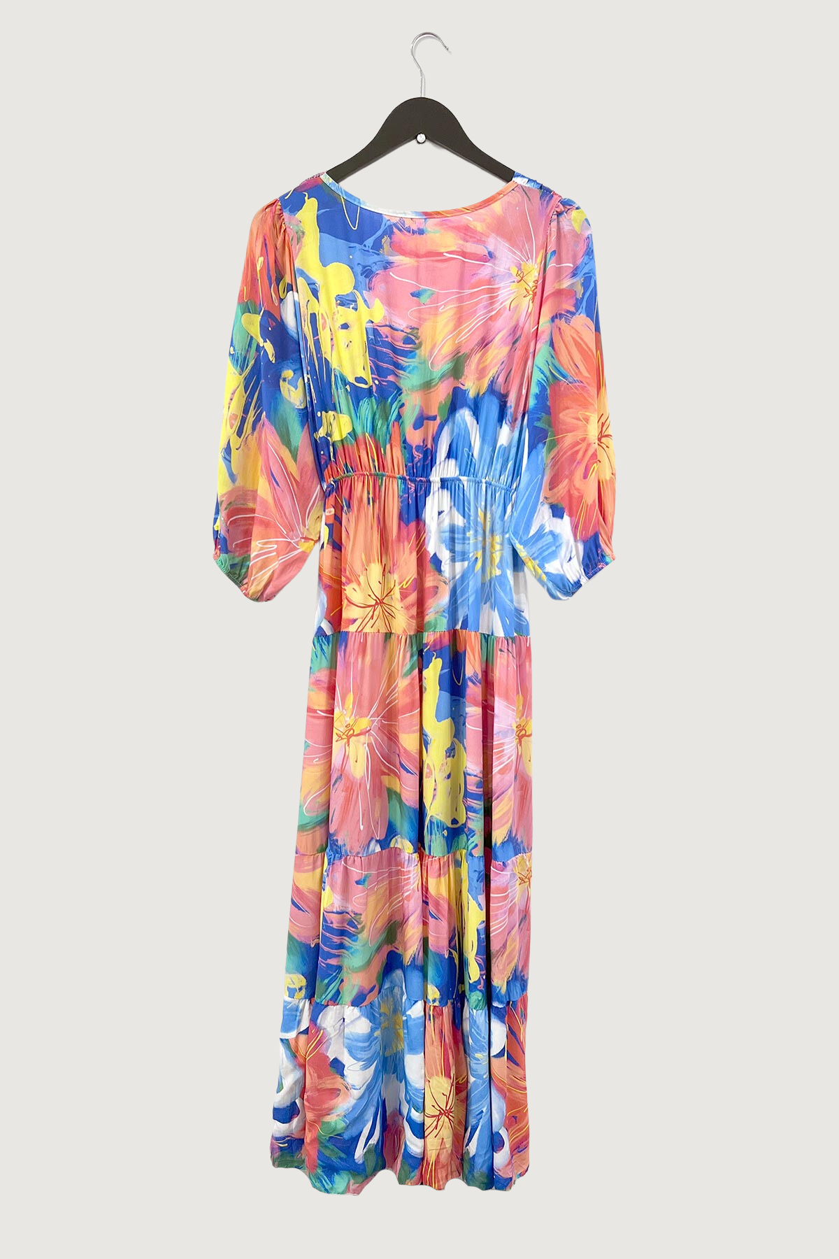Mia Strada Rio Floral Midi Dress In Blue