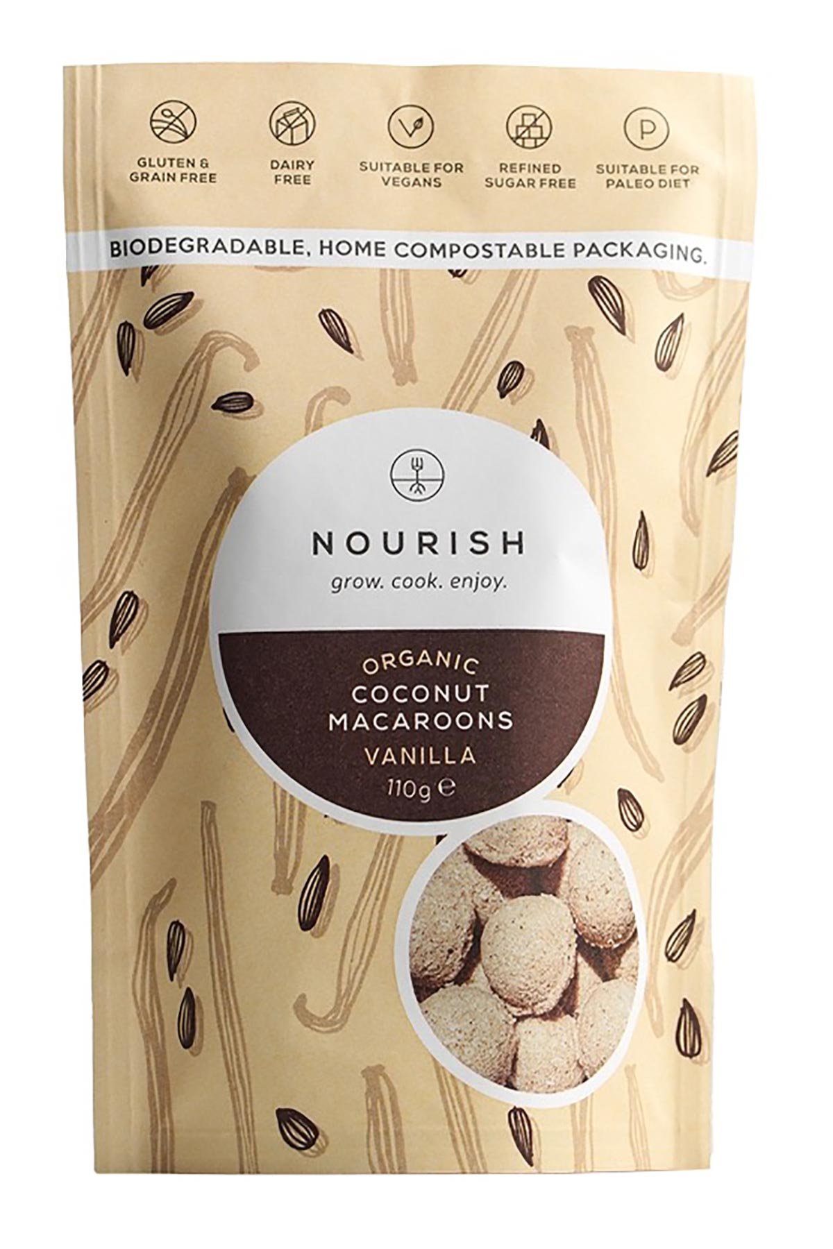 Nourish Organic Vanilla Coconut Macaroons