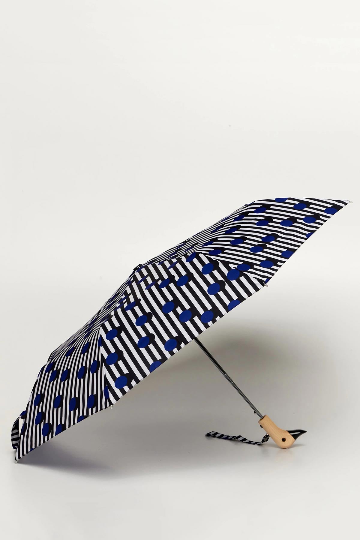Original Duckhead Polkastripe Eco-Friendly Compact Duck Umbrella