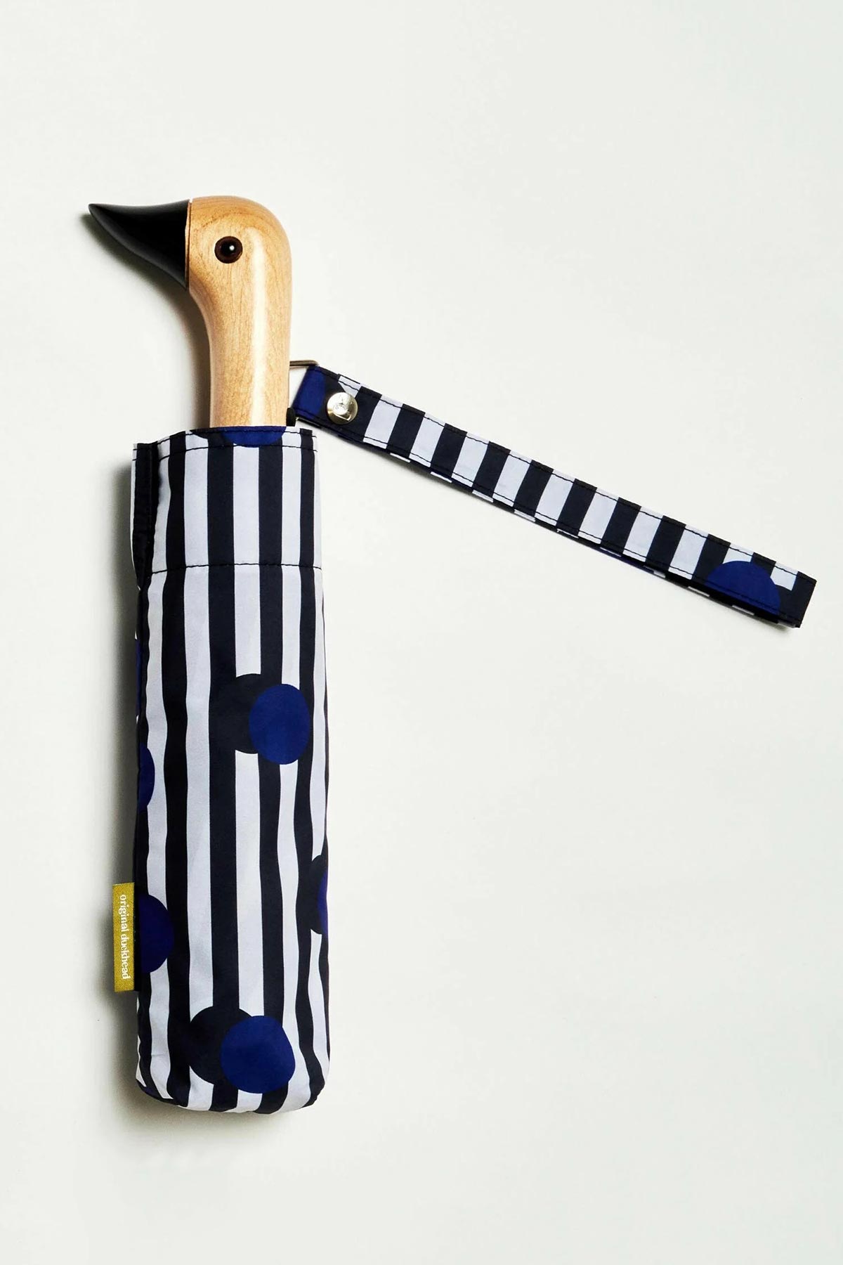 Original Duckhead Polkastripe Eco-Friendly Compact Duck Umbrella