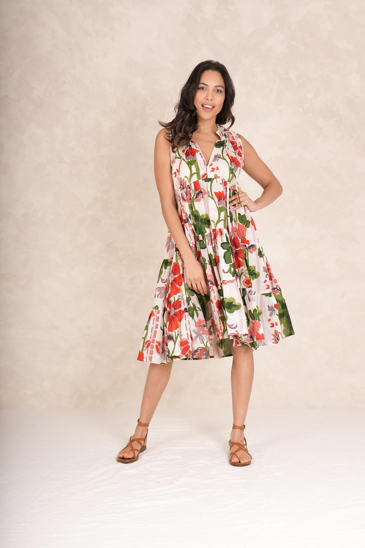 One Hundred Stars Poppy Red Frill Dress