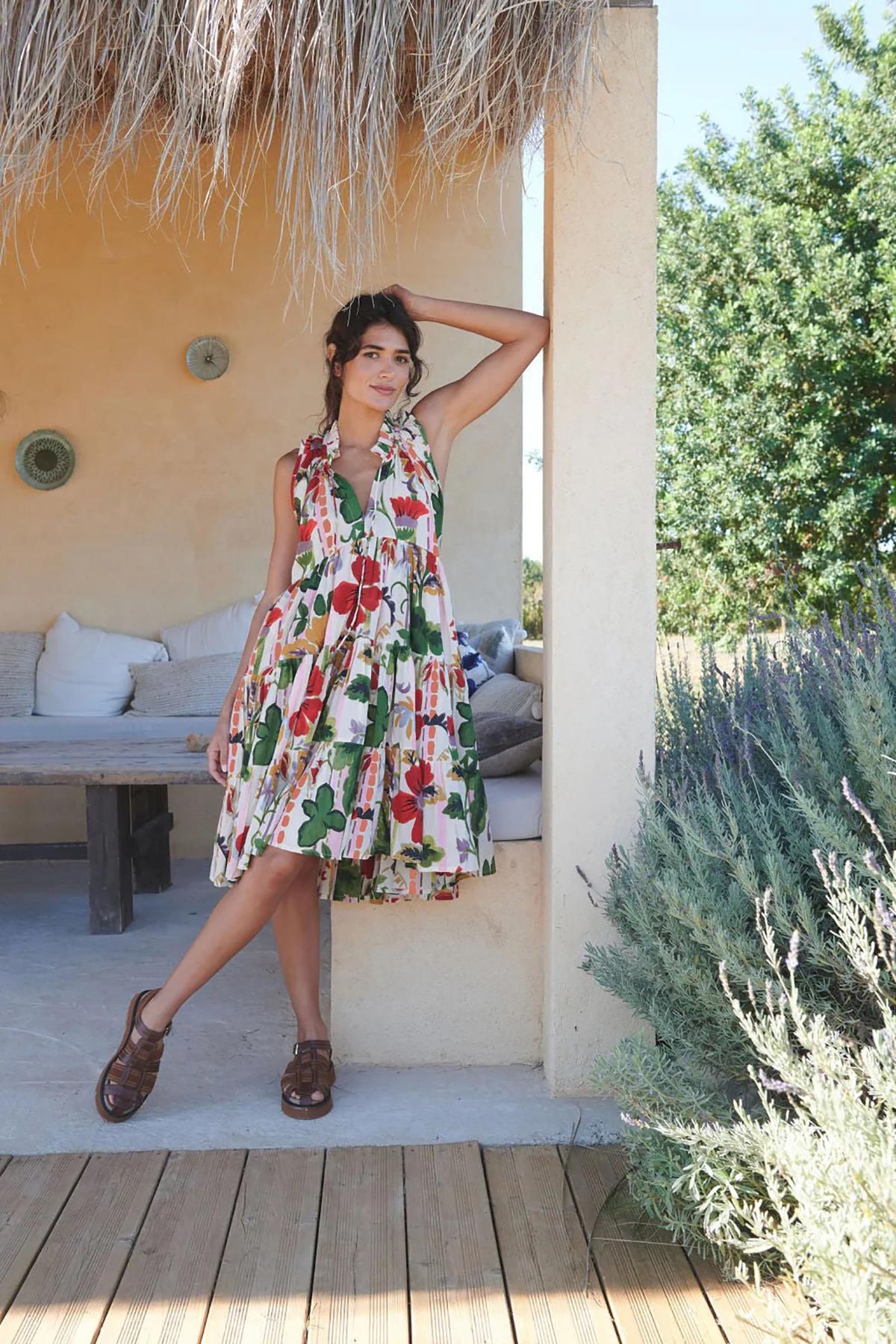 One Hundred Stars Poppy Red Frill Dress