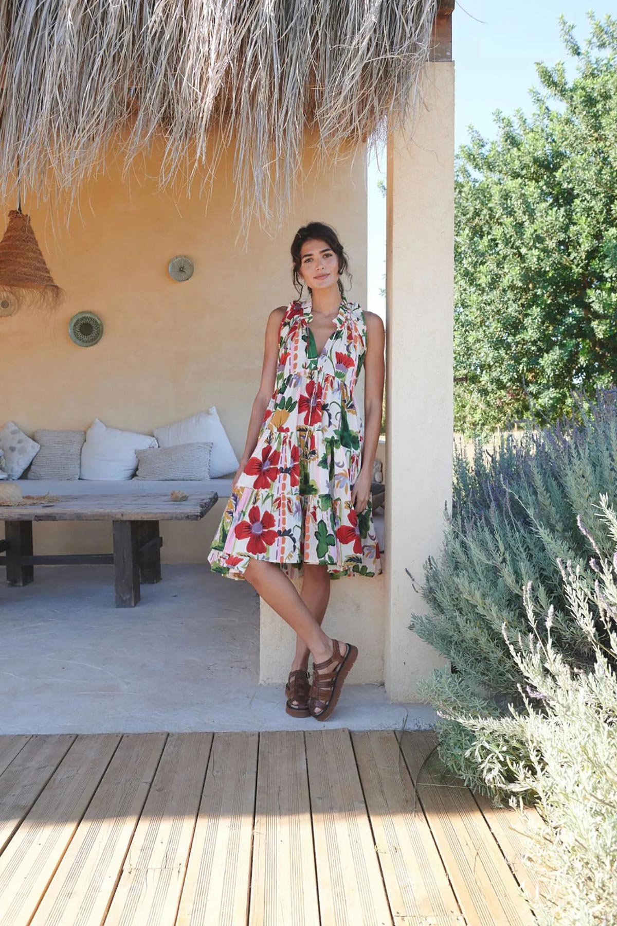 One Hundred Stars Poppy Red Frill Dress