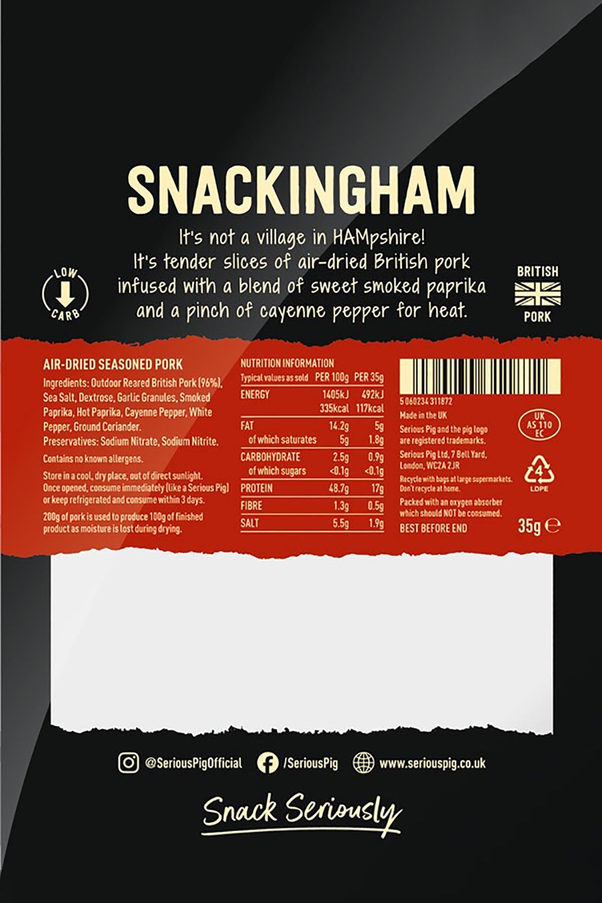 Serious Pig Snackingham Chorizo