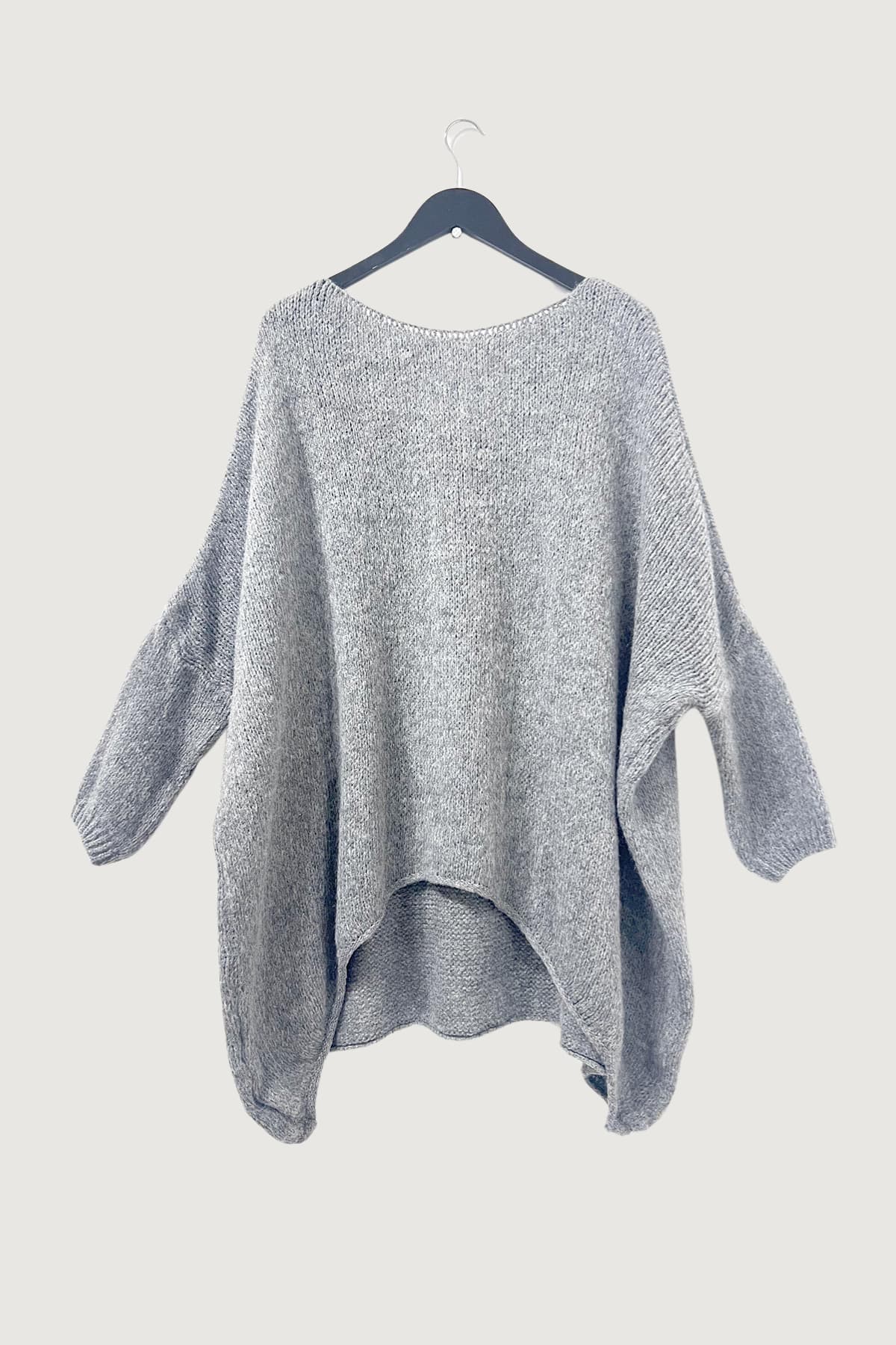Mia Strada London Super Oversized Jumper In Grey