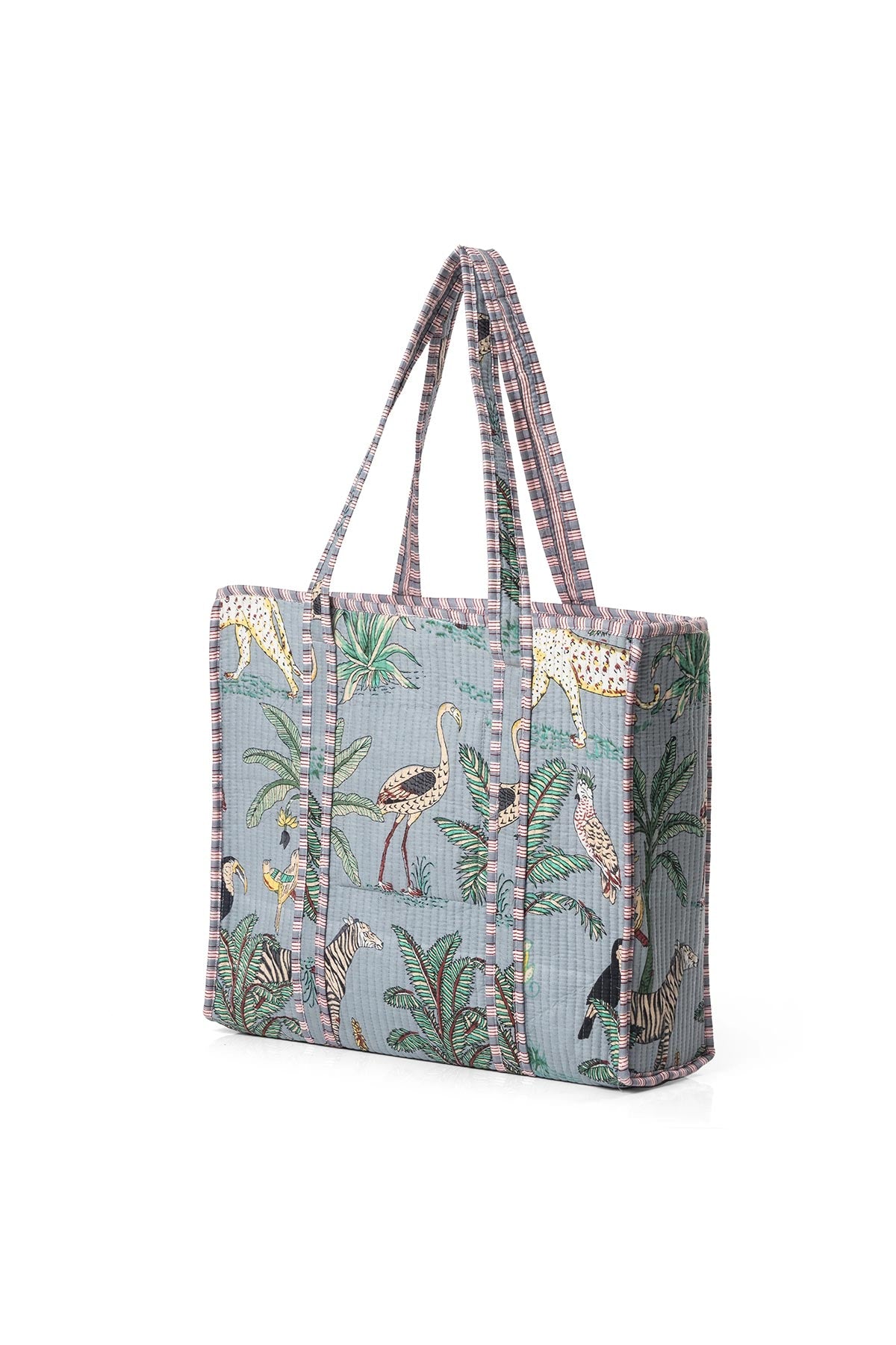 Conscious Yoga Collective The Ultimate Jungle Tote In Duck Egg Blue