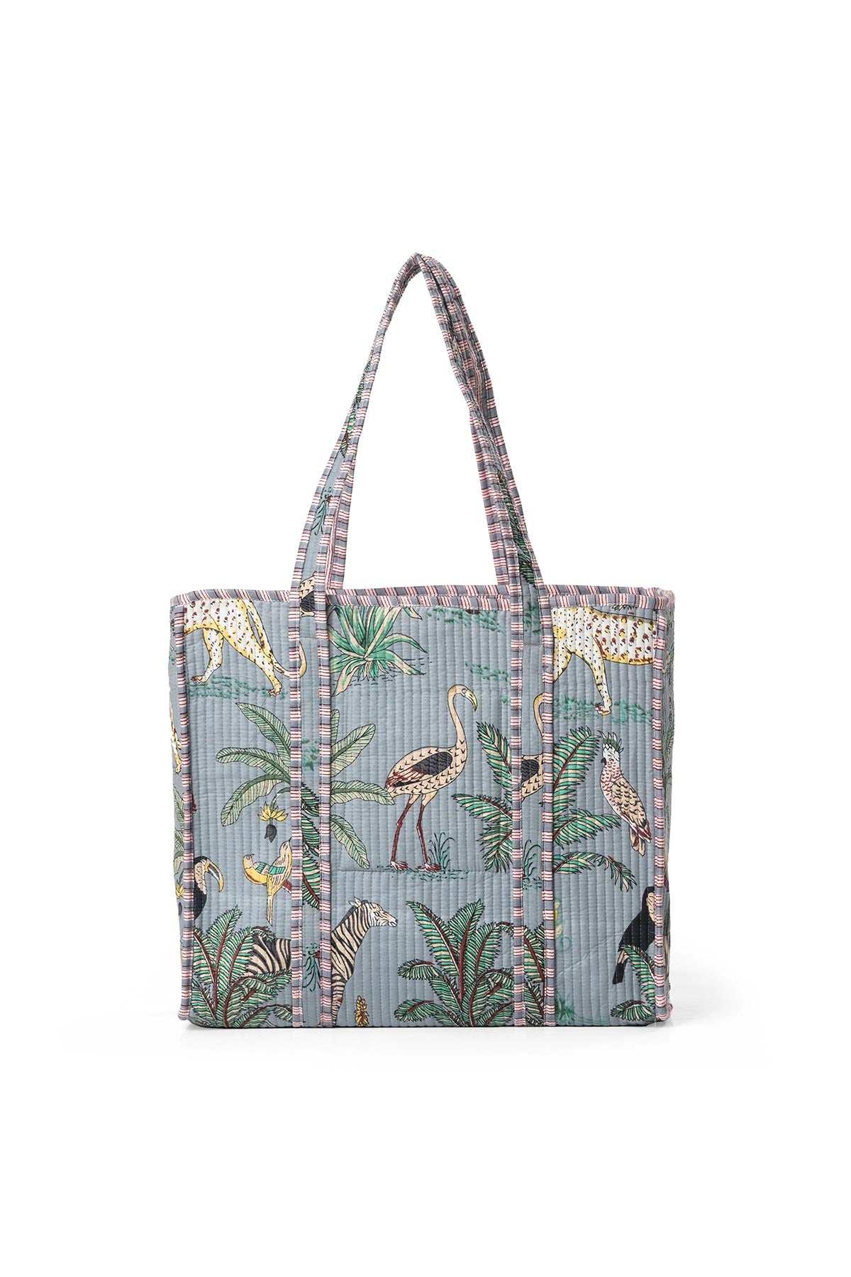 Conscious Yoga Collective The Ultimate Jungle Tote In Duck Egg Blue