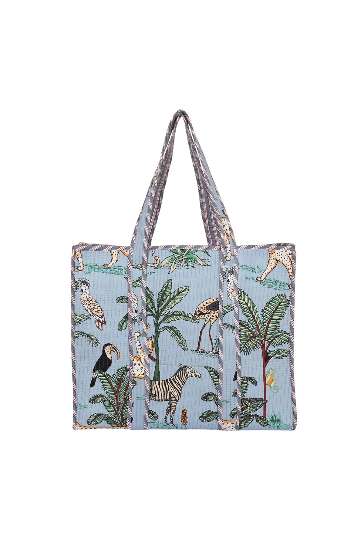 Conscious Yoga Collective The Ultimate Jungle Tote In Duck Egg Blue