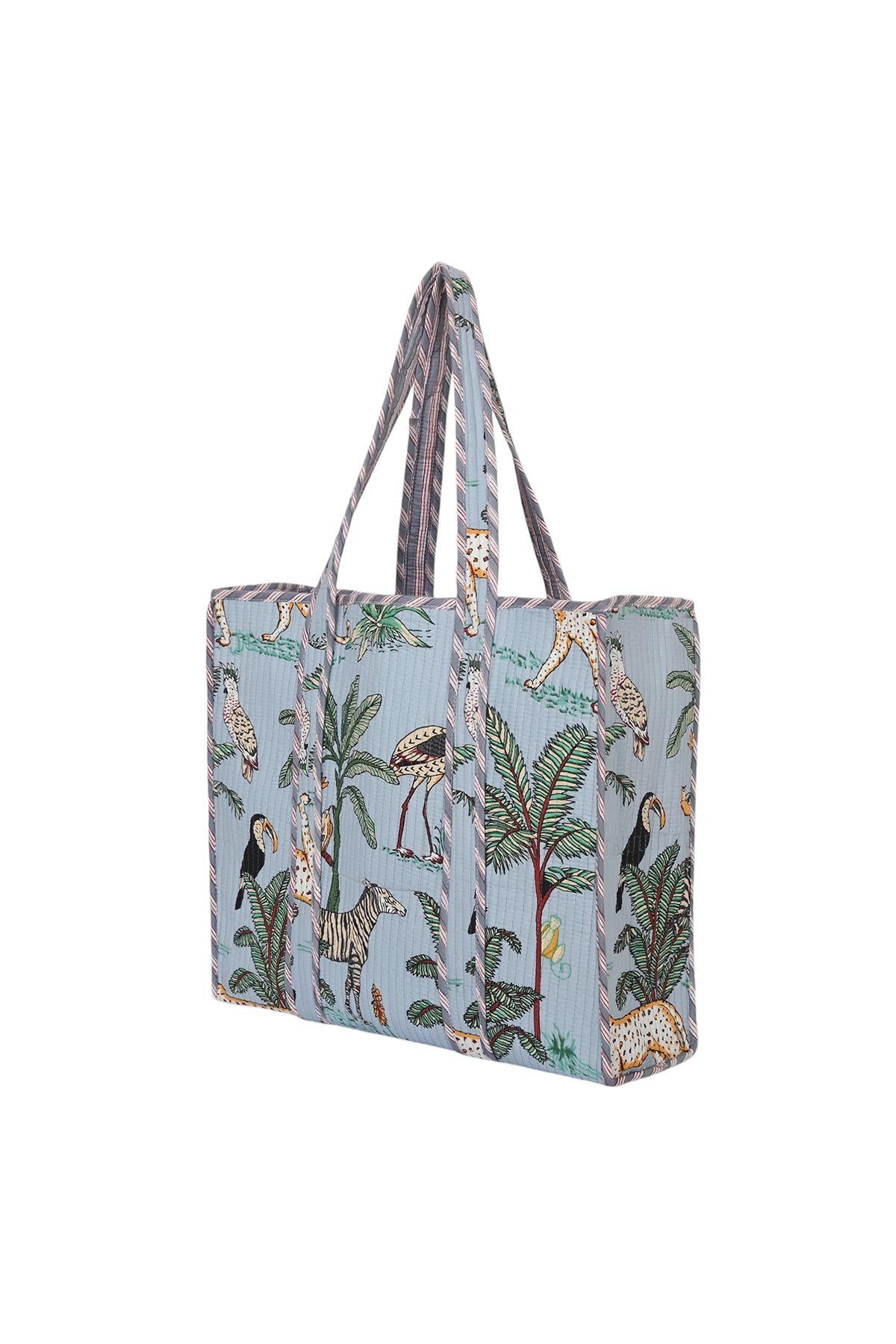 Conscious Yoga Collective The Ultimate Jungle Tote In Duck Egg Blue