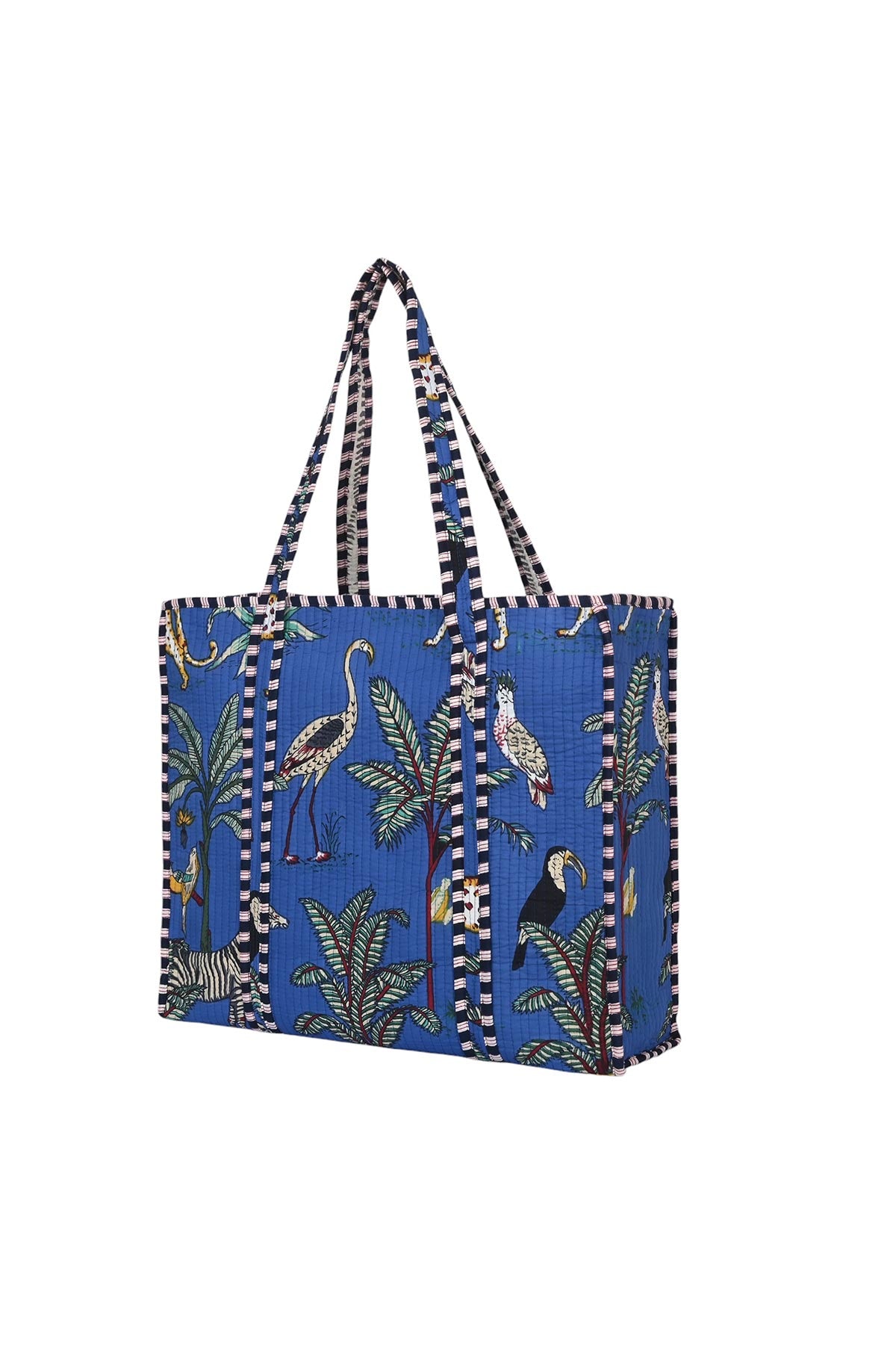 Conscious Yoga Collective The Ultimate Jungle Tote In Royal Blue