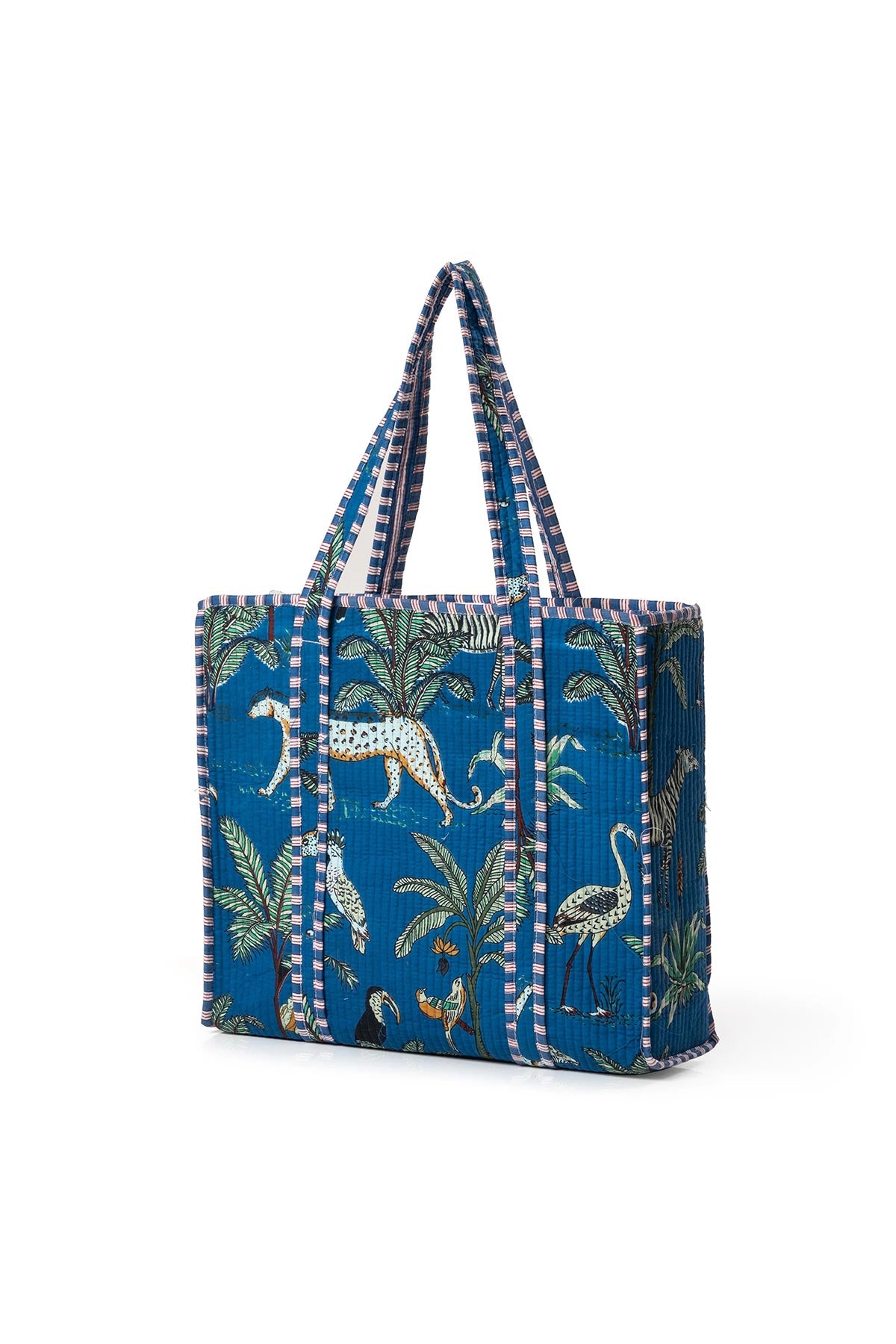 Conscious Yoga Collective The Ultimate Jungle Tote In Royal Blue