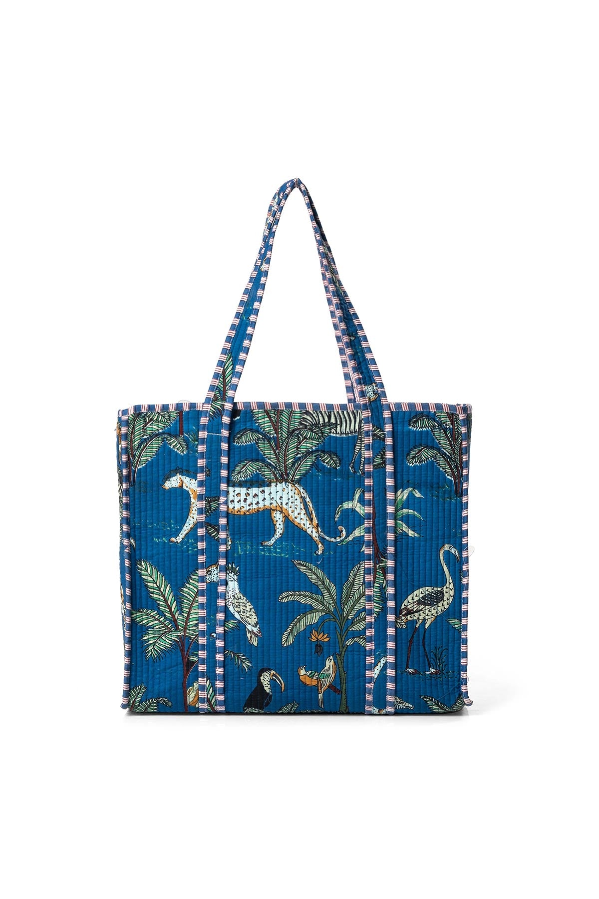 Conscious Yoga Collective The Ultimate Jungle Tote In Royal Blue