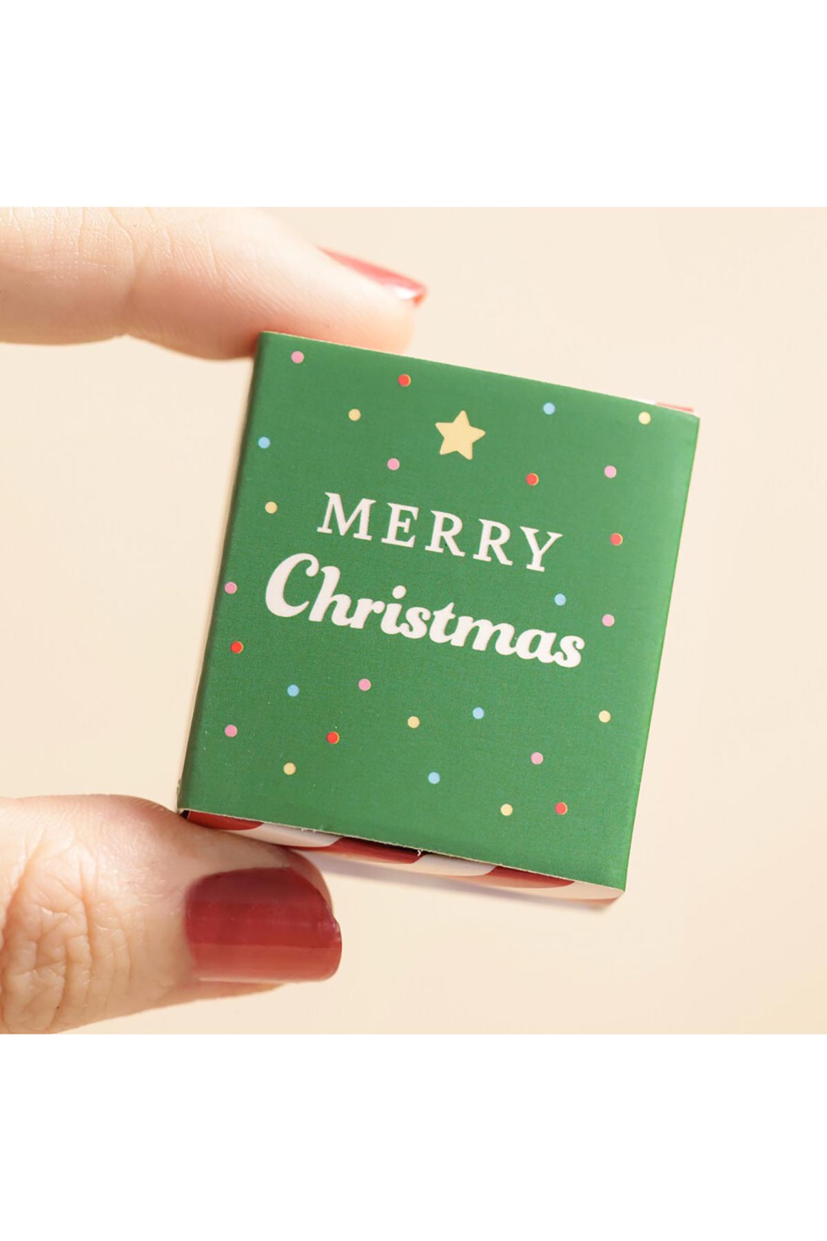 Lisa Angel Tiny Matchbox Ceramic Christmas Tree Token