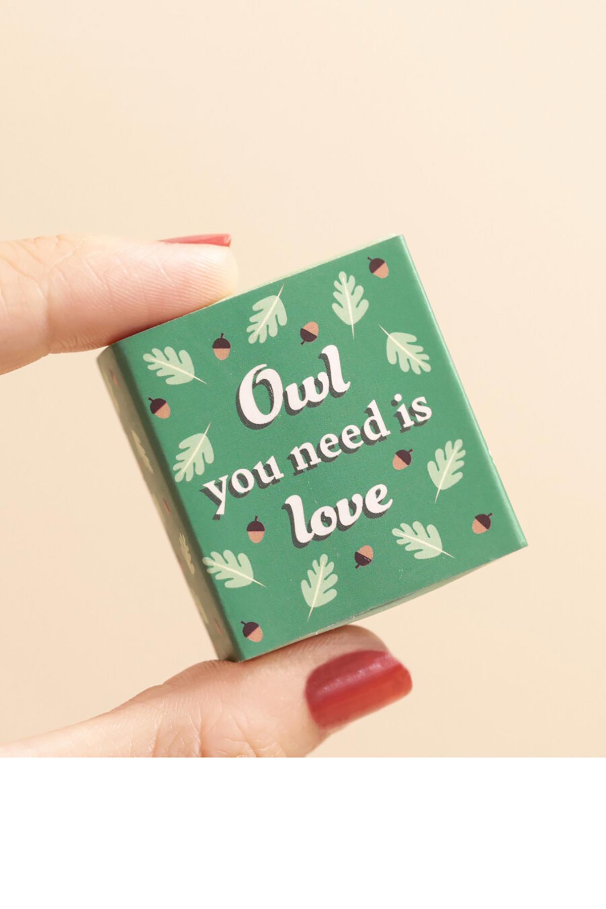 Lisa Angel Tiny Matchbox Ceramic Owl Token