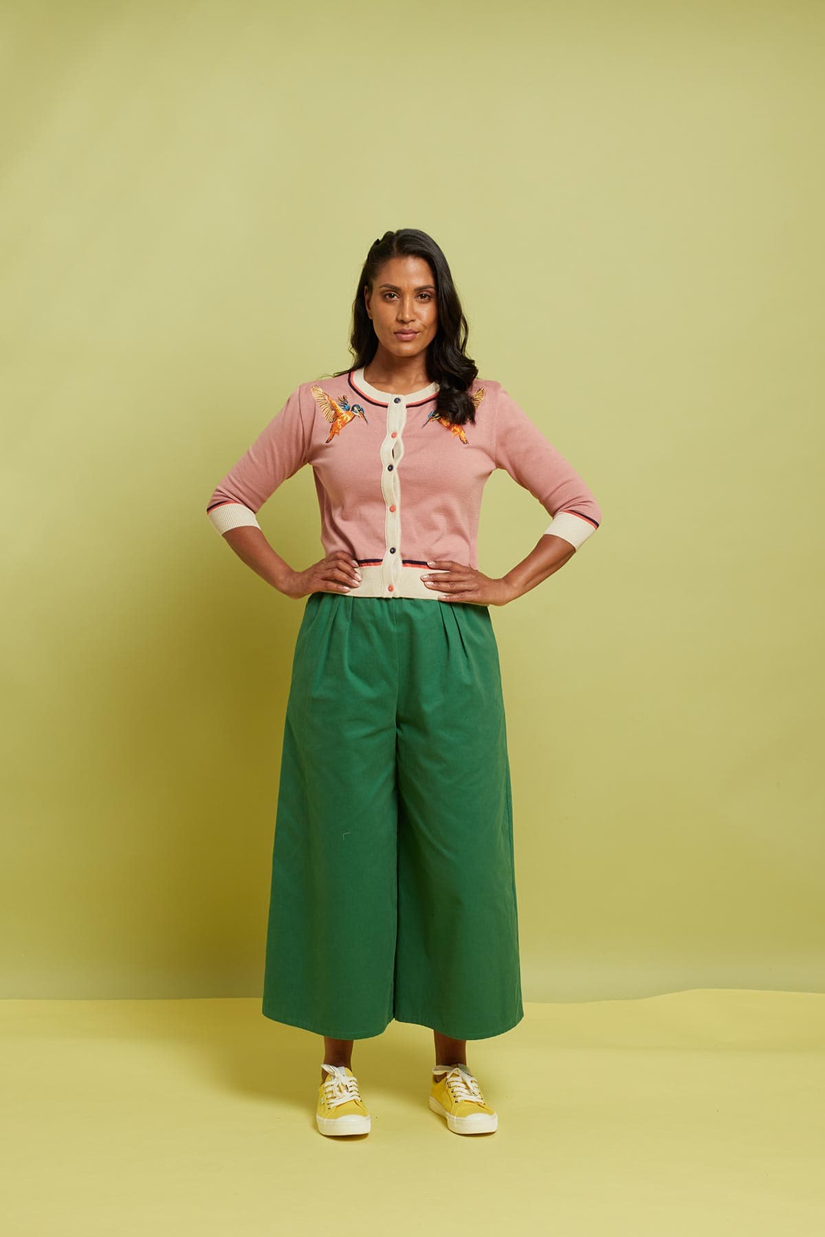 Palava Vera Dusky Pink Kingfisher Cardigan