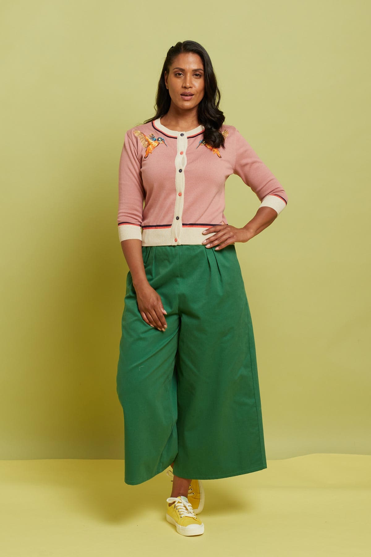 Palava Vera Dusky Pink Kingfisher Cardigan