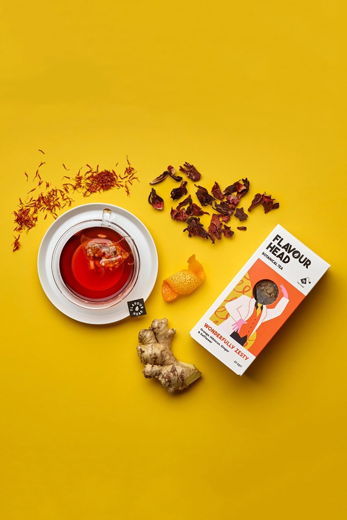 Flavour Head Wonderfully Zesty Tea Bags