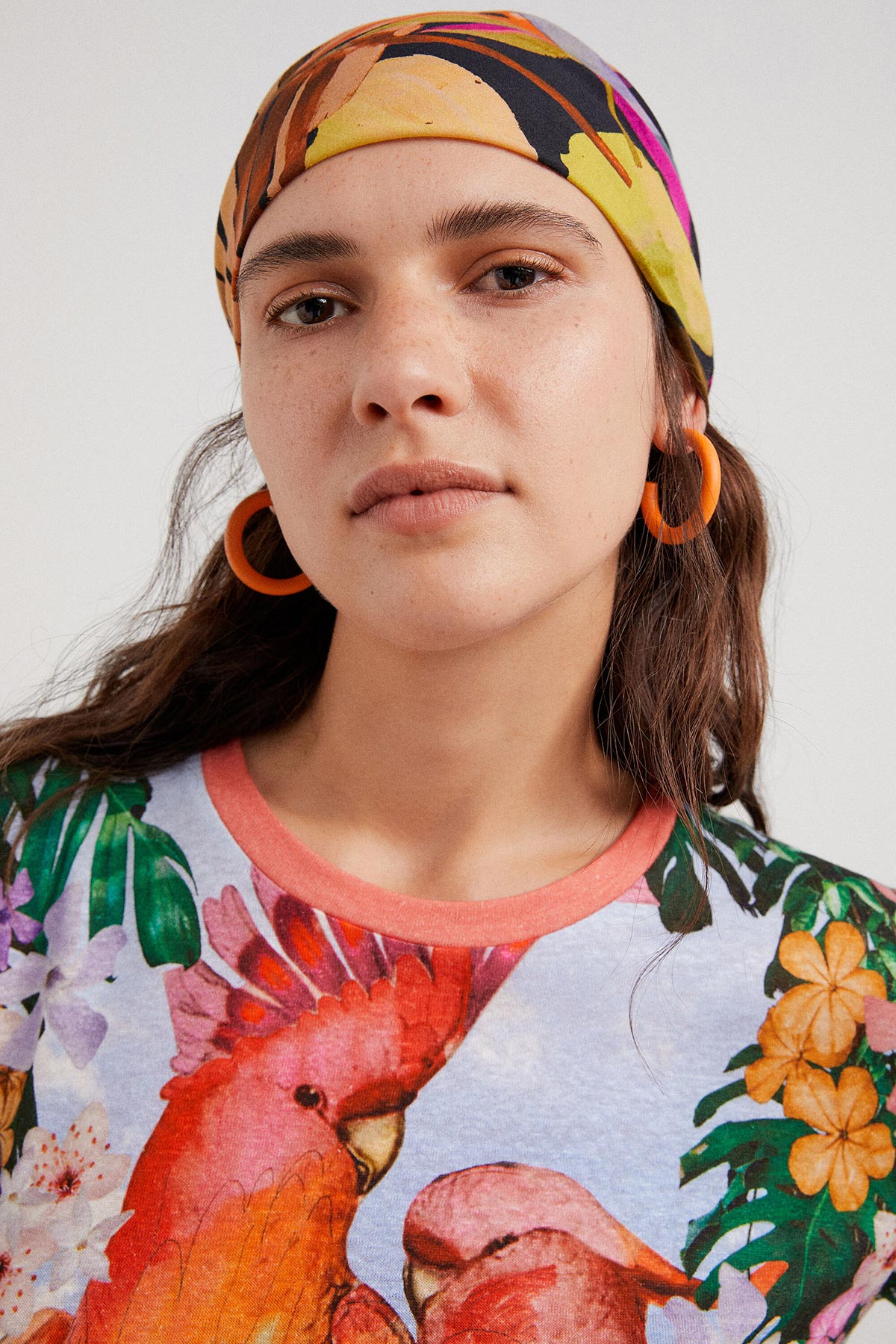 Desigual Tropical parrot T-shirt