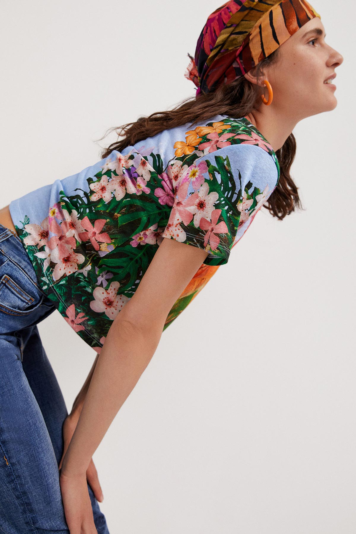 Desigual Tropical parrot T-shirt